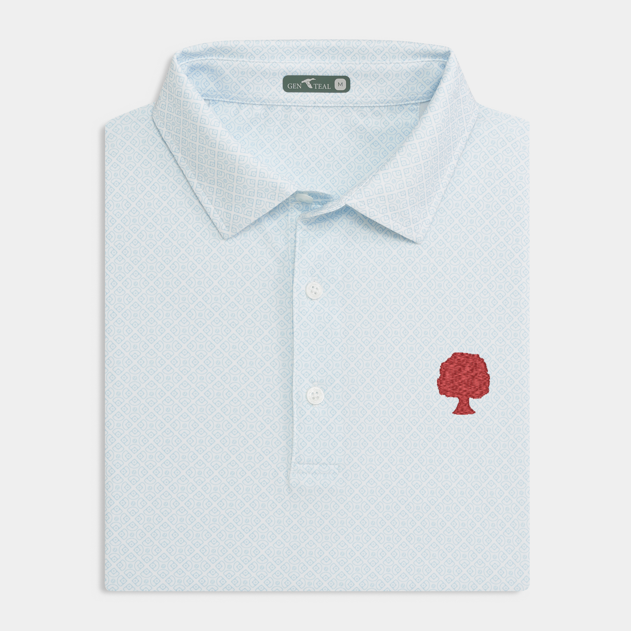 Grove Collective Diamonds Printed Performance Polo