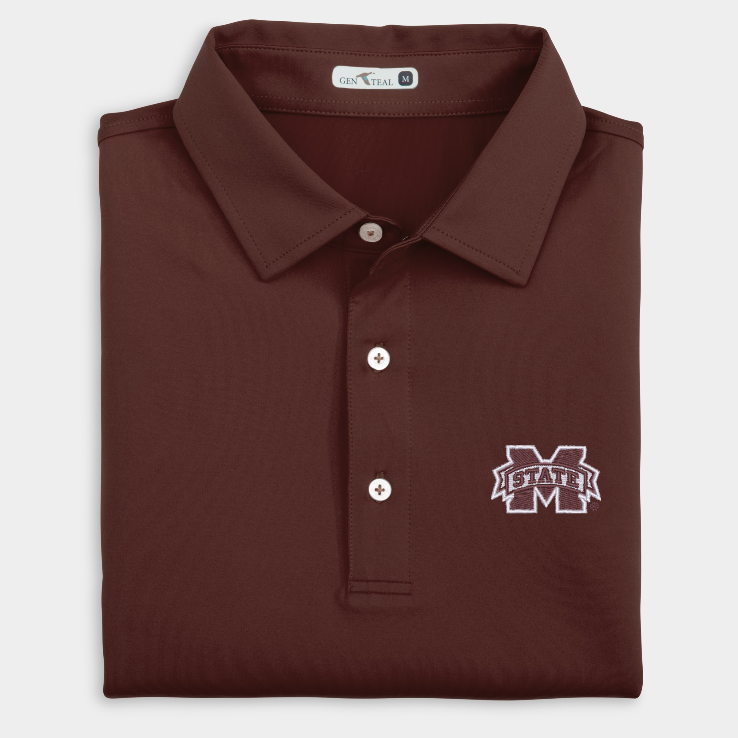 Mississippi State Solid Performance Polo
