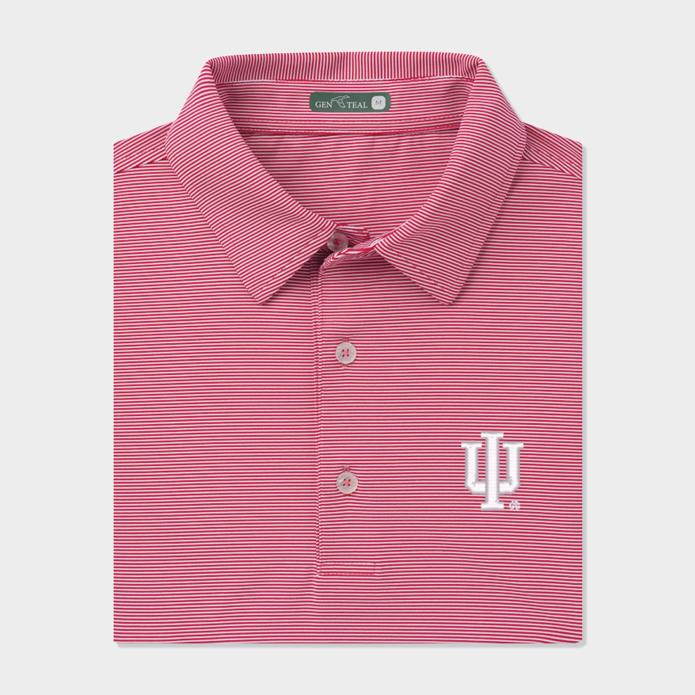 Indiana Pinstripe Performance Polo