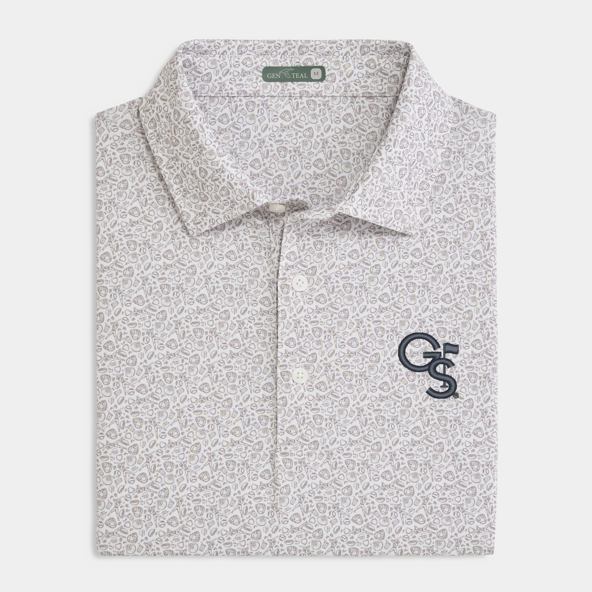Georgia Southern Fastball Printed Performance Polo