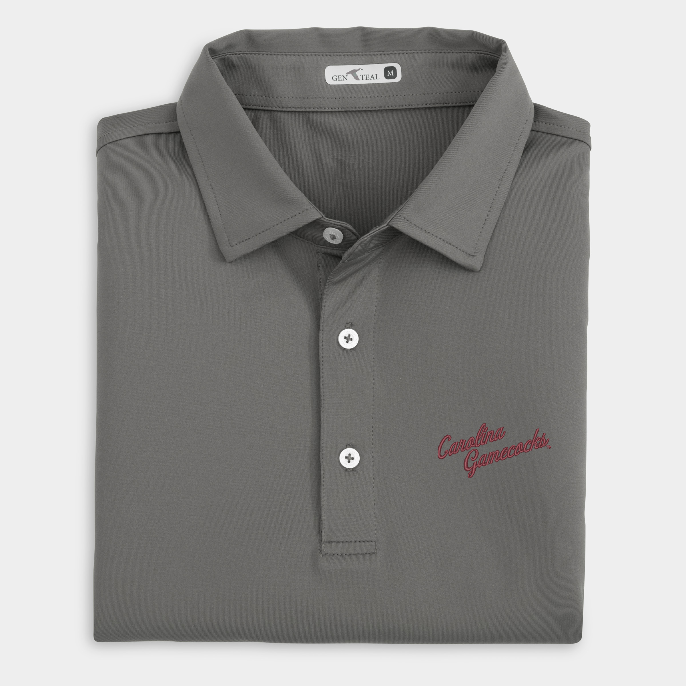 South Carolina Vault Gamecocks Script Solid Performance Polo