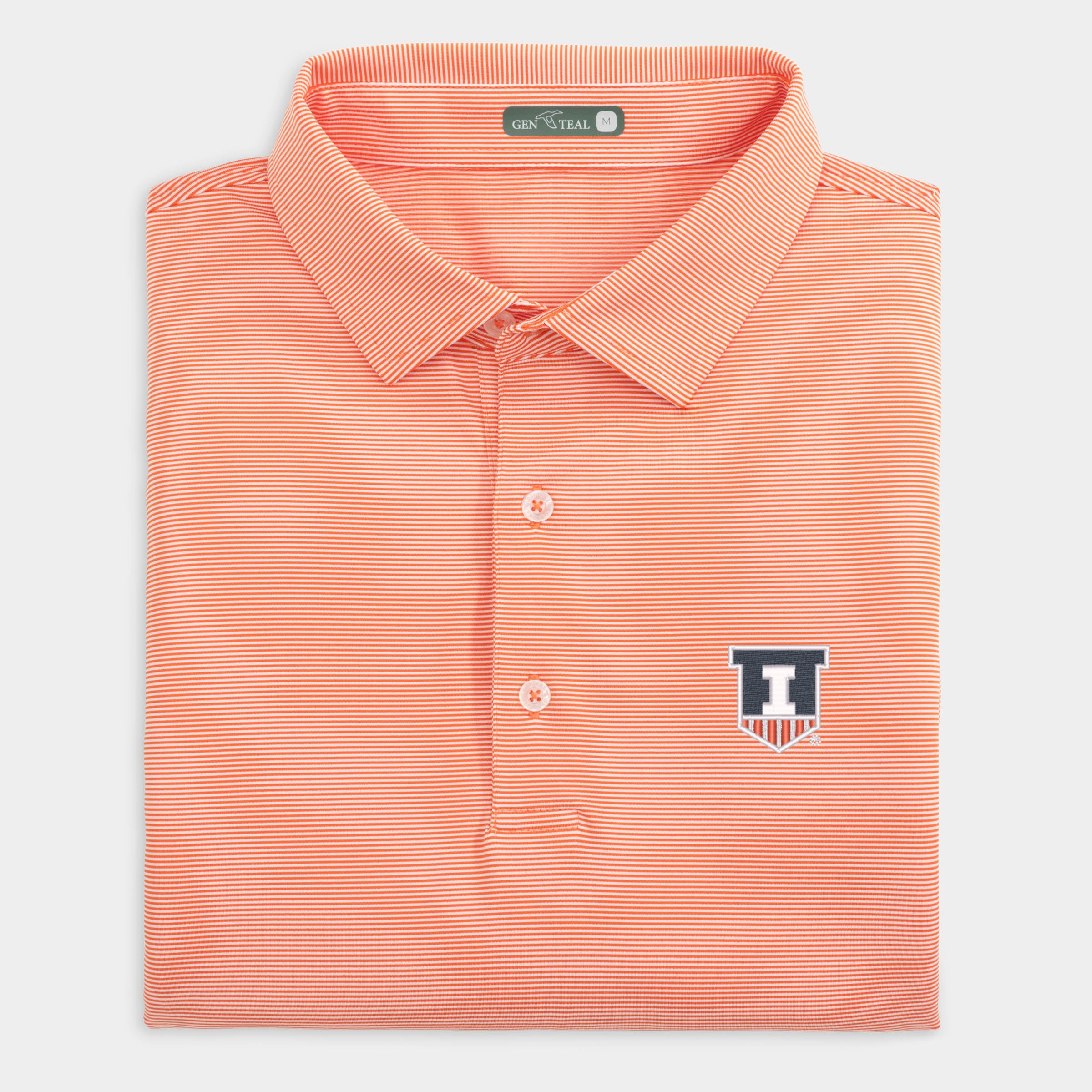 Illinois Icon Pinstripe Performance Polo