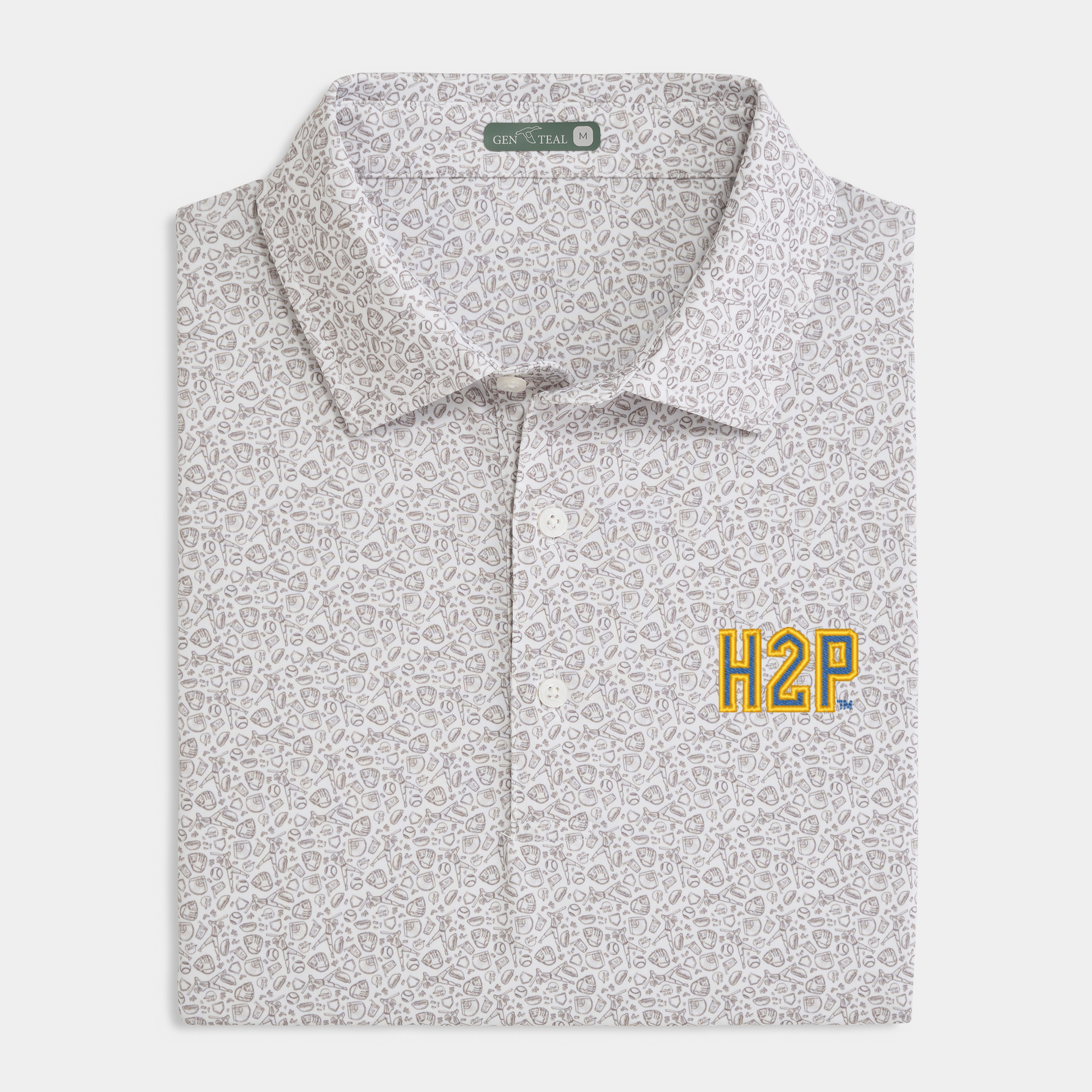 Pitt Fastball Printed Performance Polo
