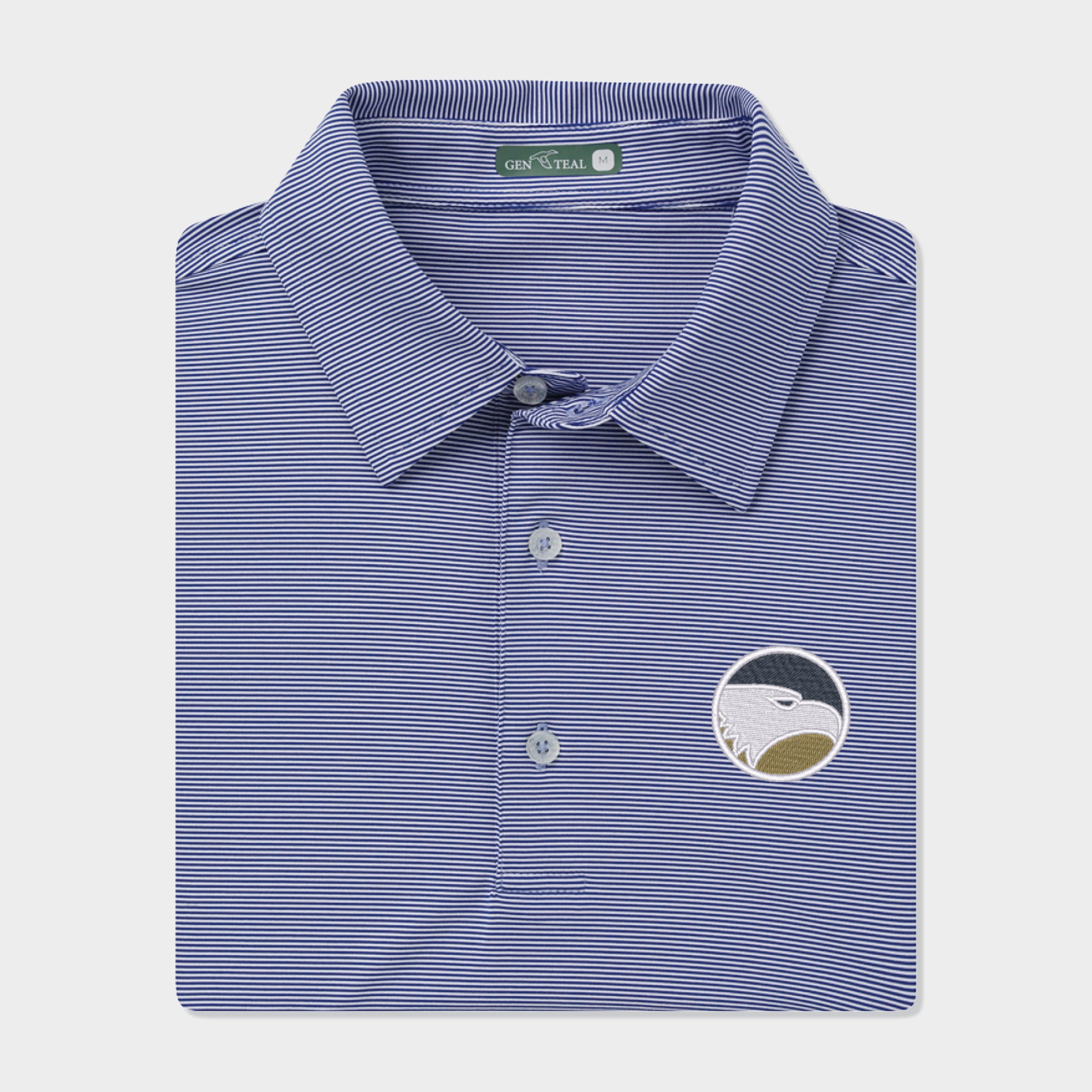 Georgia Southern Icon Club Pinstripe Performance Polo