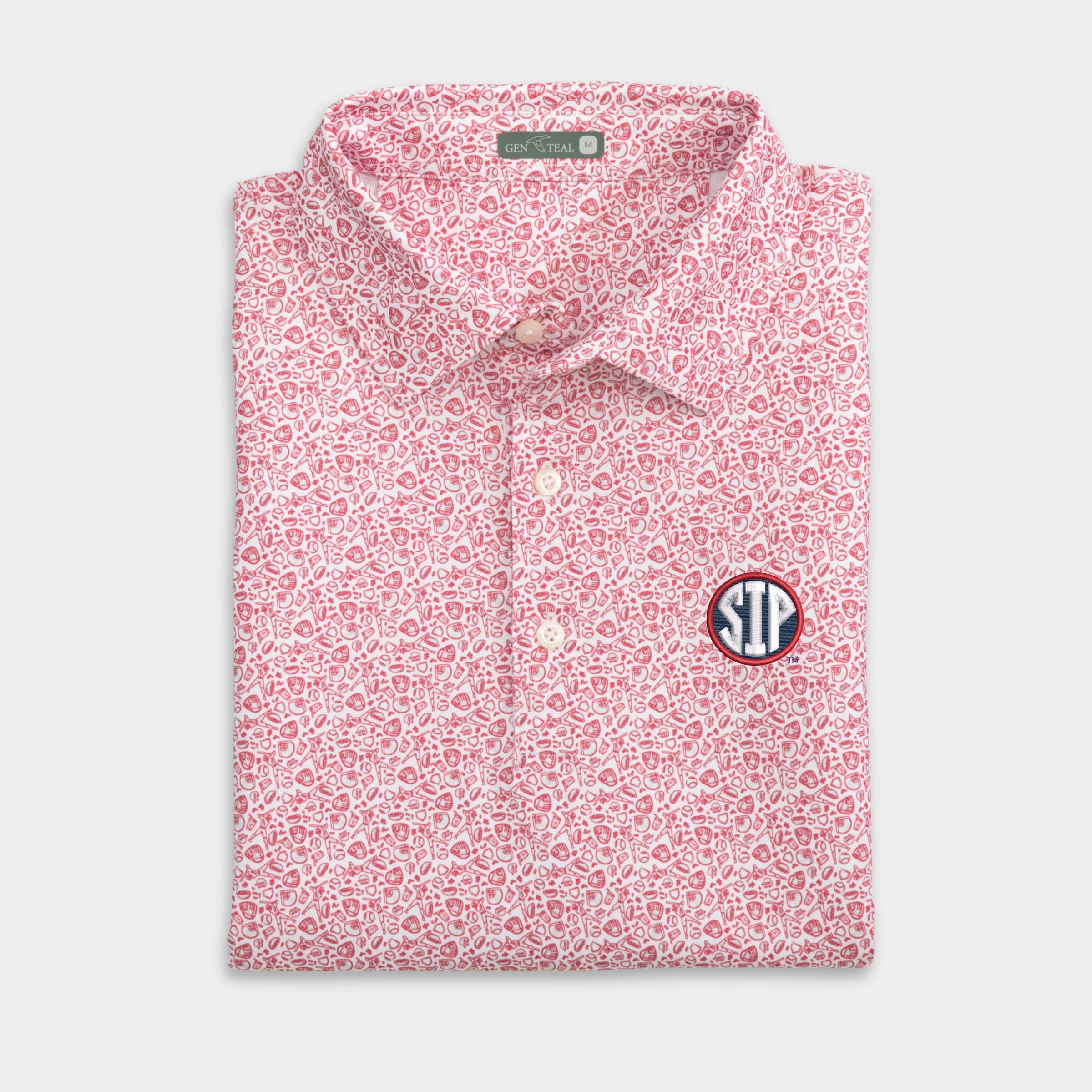 Ole Miss SIP Fastball Printed Performance Polo