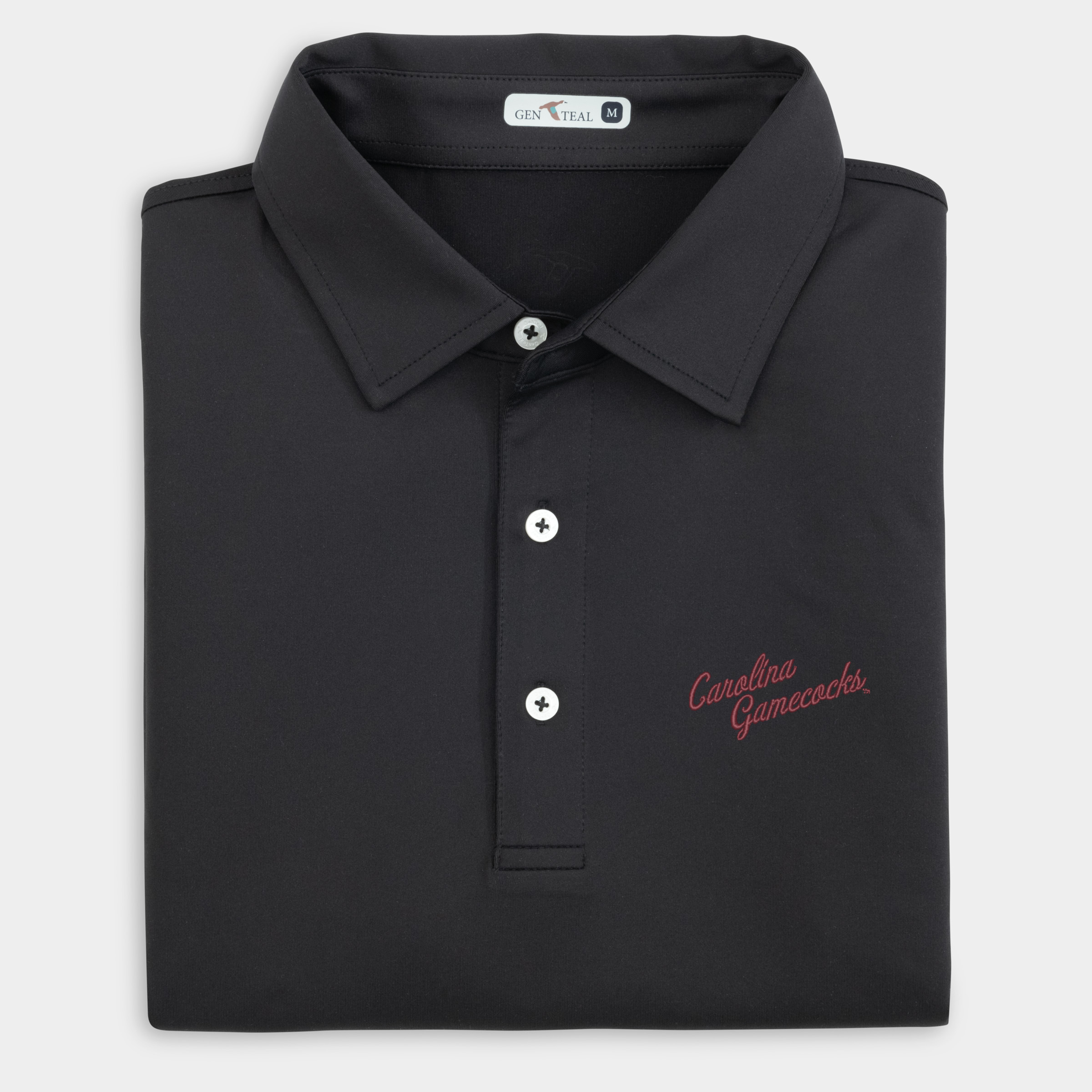 South Carolina Vault Gamecocks Script Solid Performance Polo