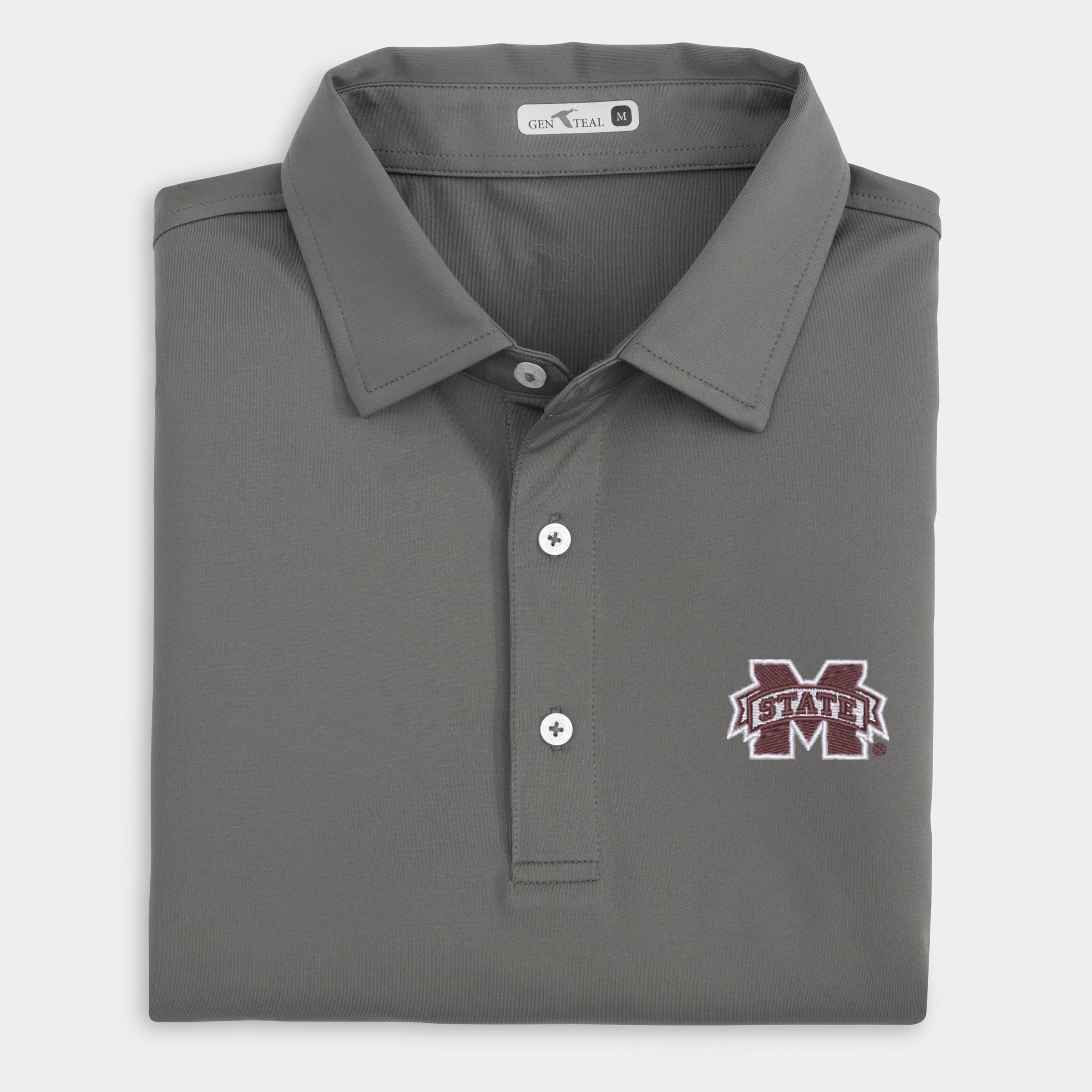 Mississippi State Solid Performance Polo