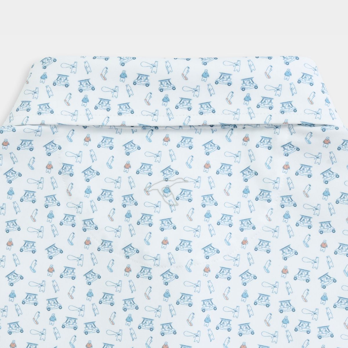 Stream to Green Printed Performance Polo