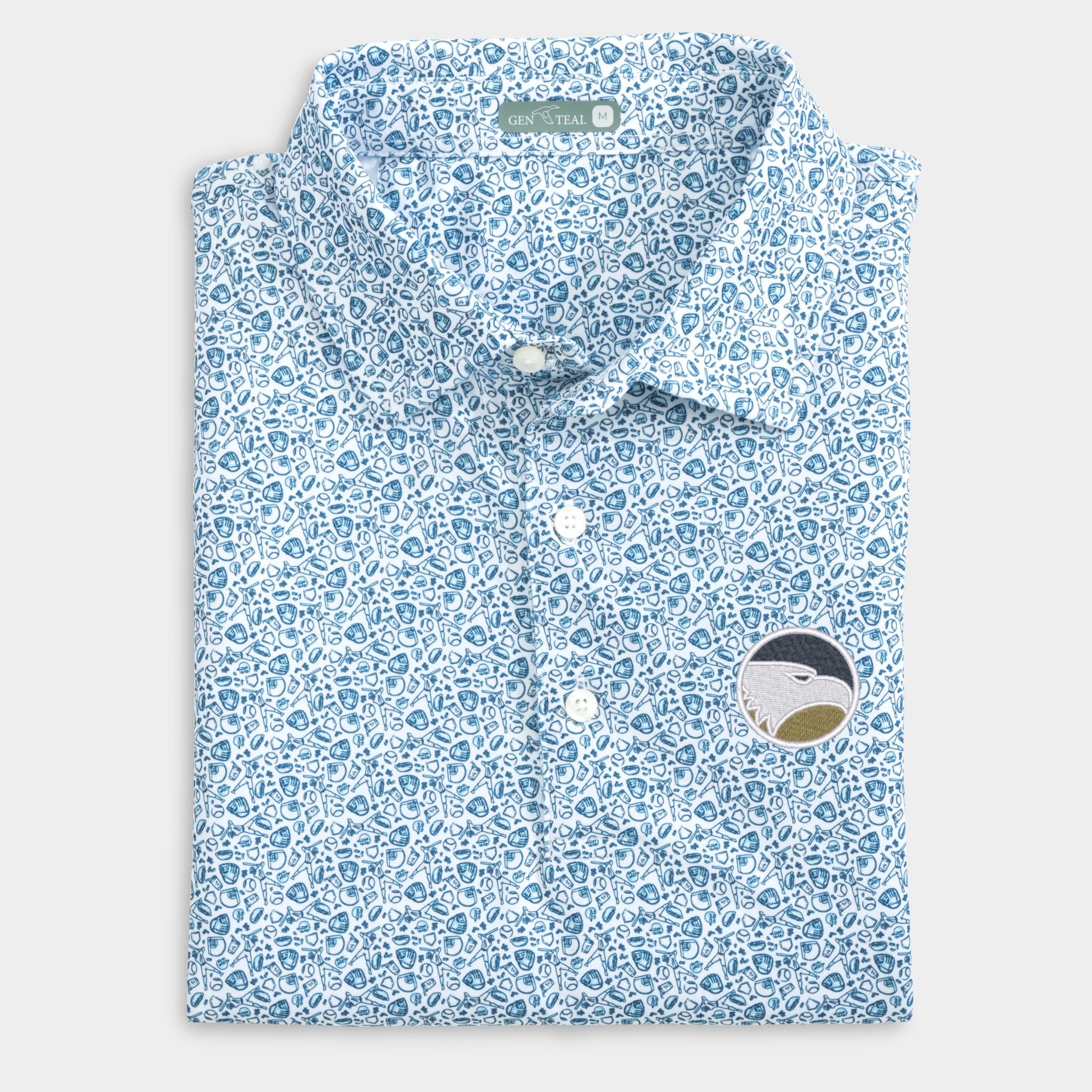 Georgia Southern Fastball Printed Performance Polo