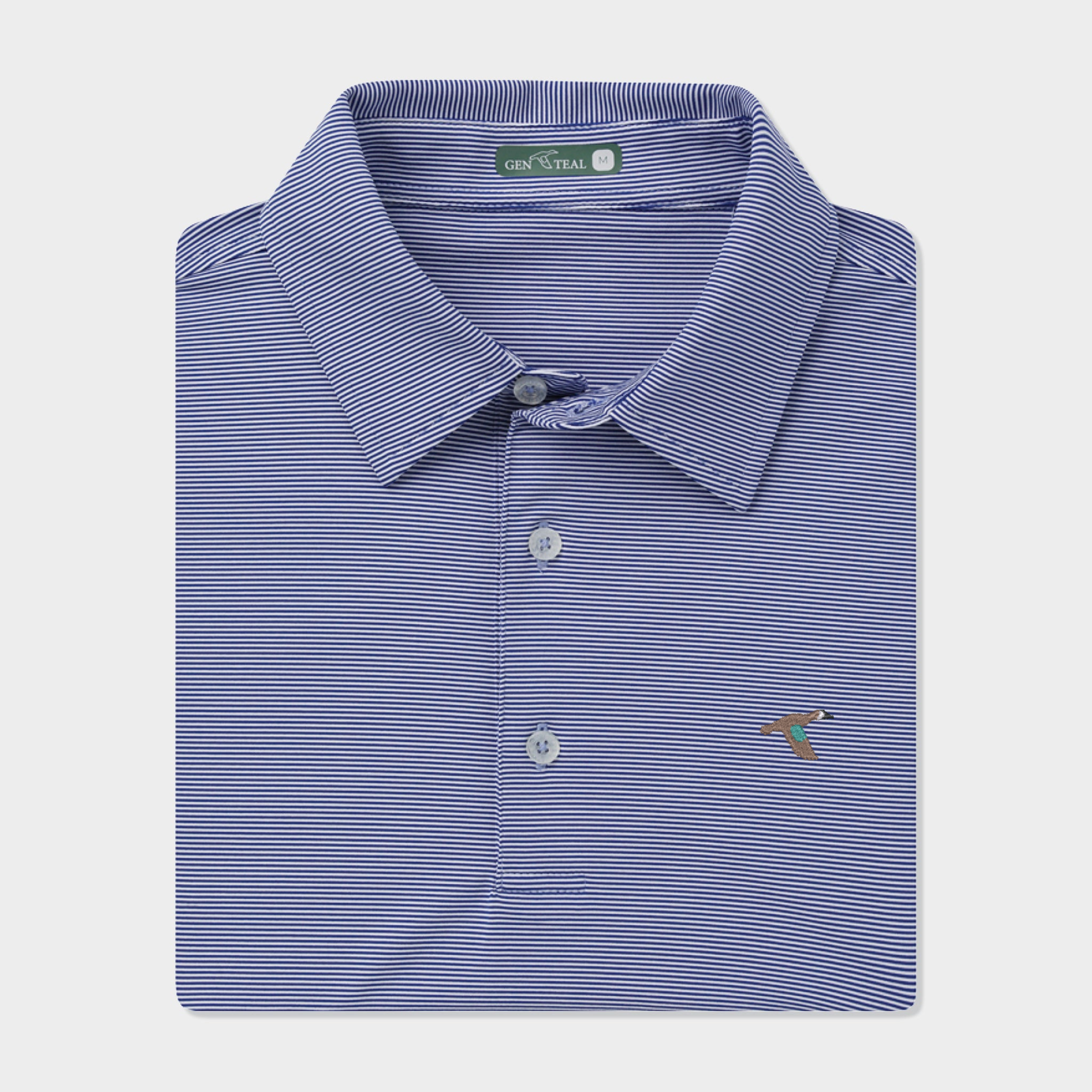 Club Pinstripe Signature Performance Polo