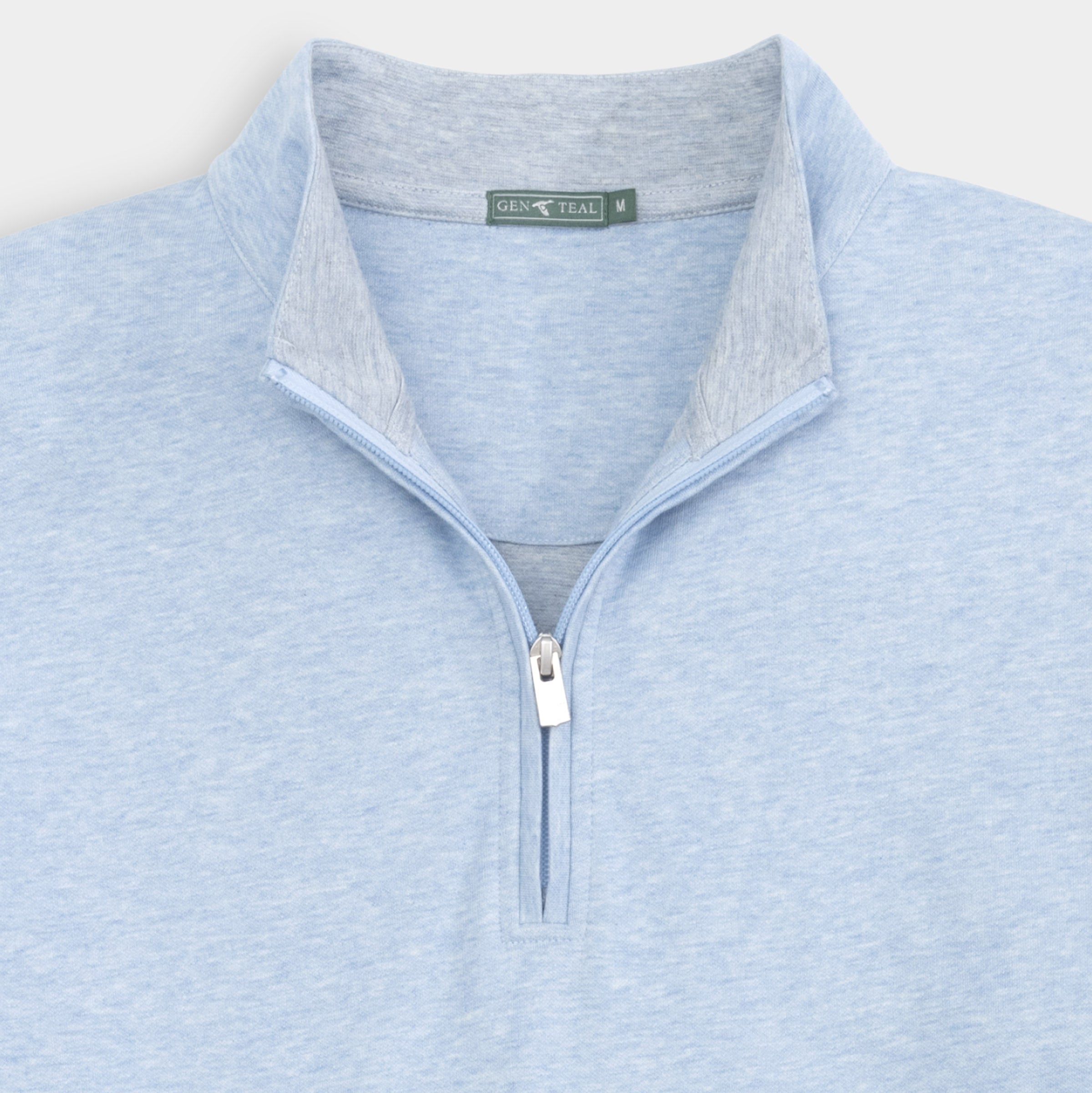 Cotton/Modal Quarter-Zip-GenTeal Apparel