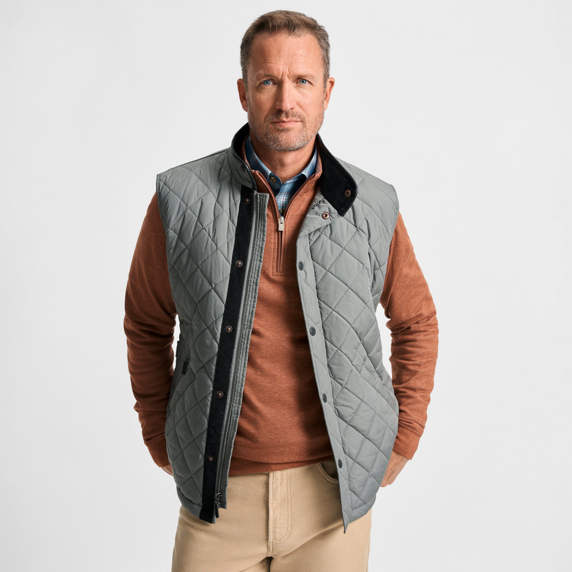 Olive Northpoint Quilted Vest