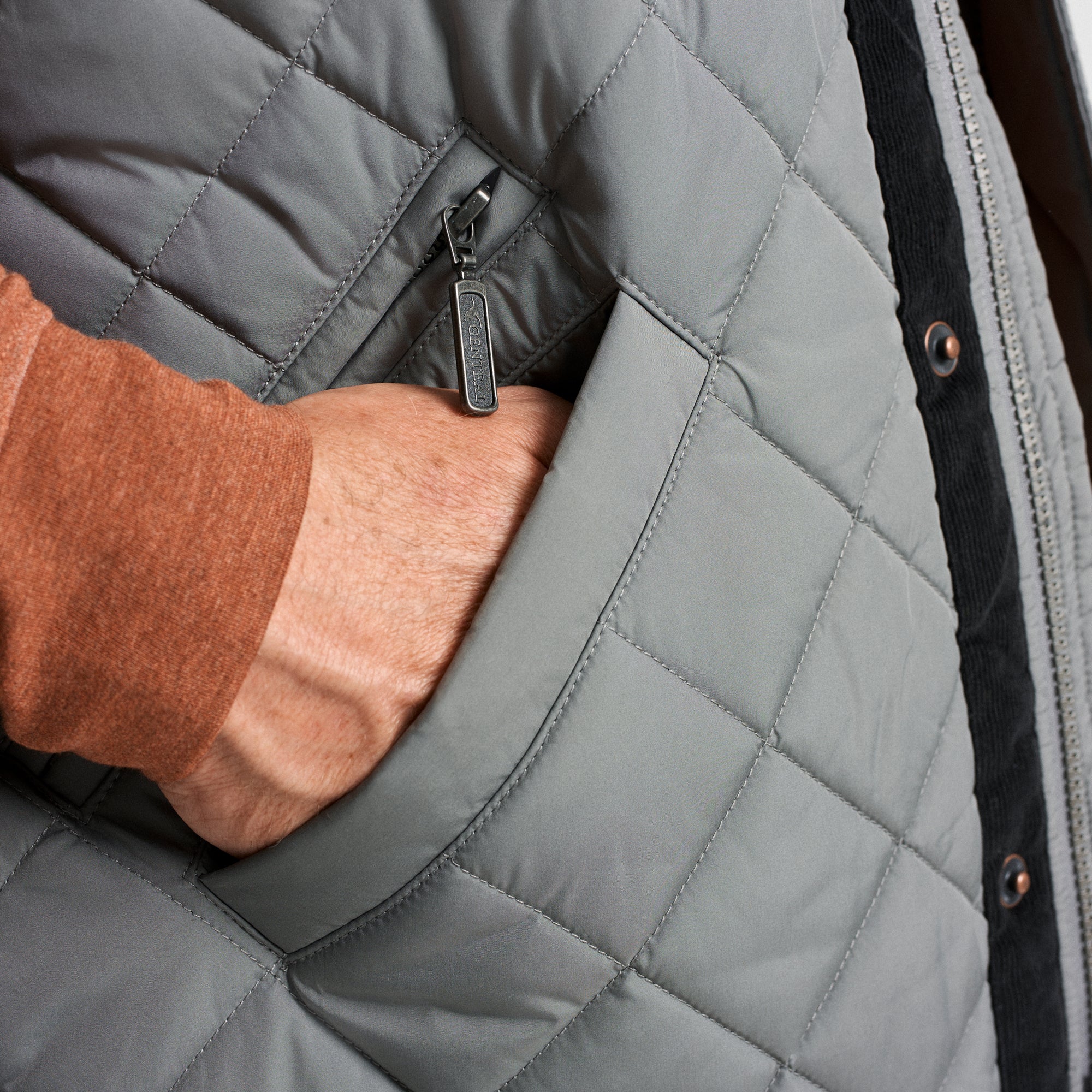 Olive Northpoint Quilted Vest