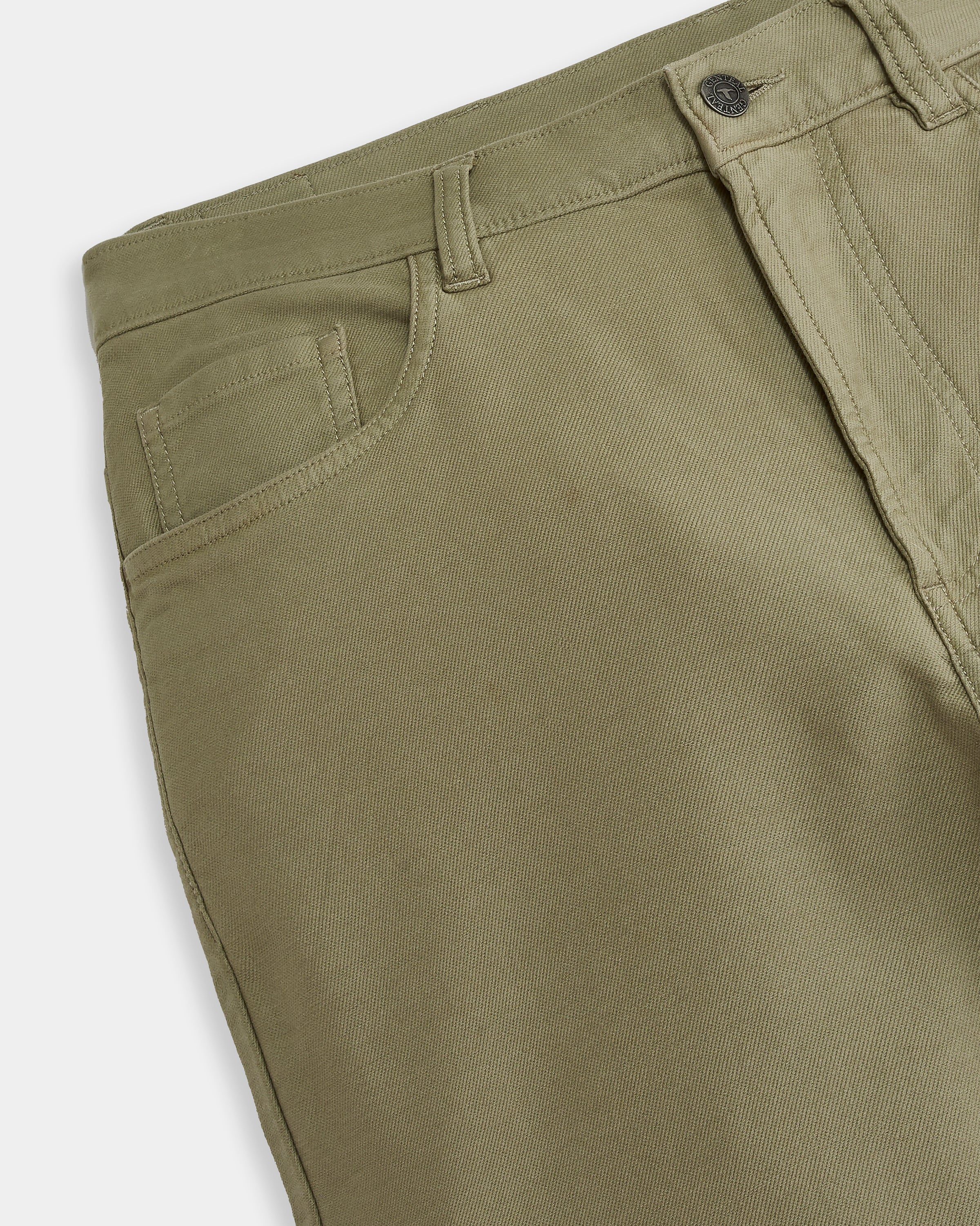Olive Barlow Five-Pocket Pant