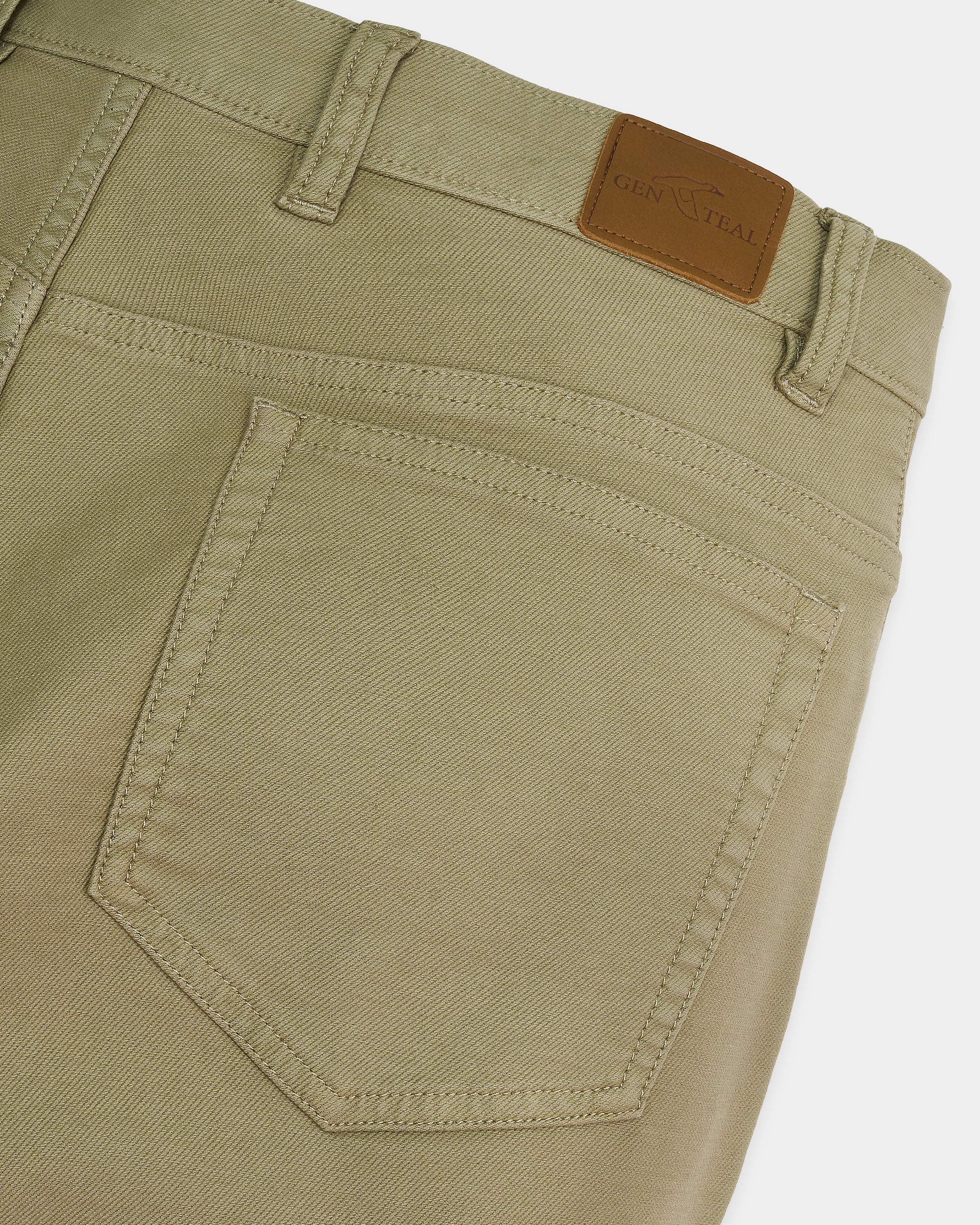 Olive Barlow Five-Pocket Pant