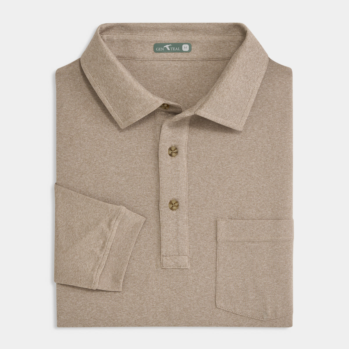 Birch Wander Long Sleeve Polo