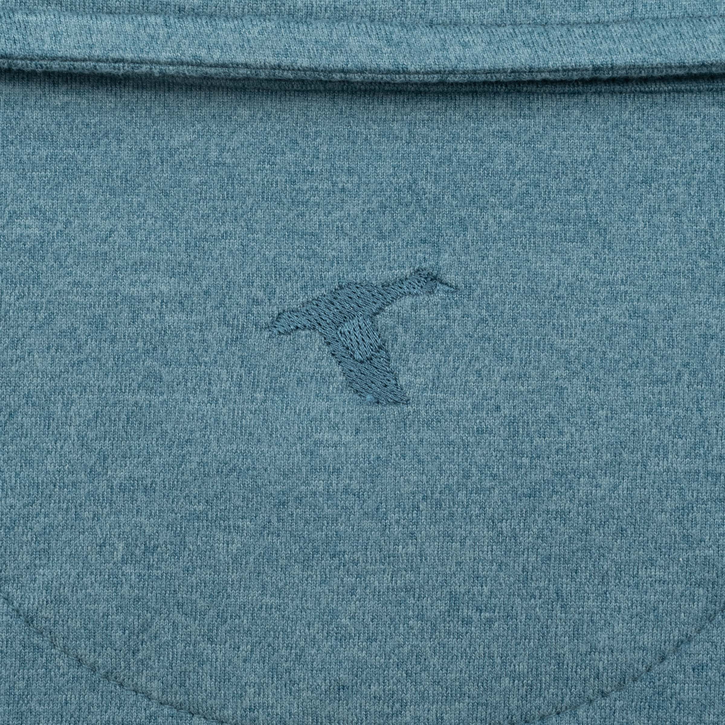 Blue Wander Long Sleeve Polo