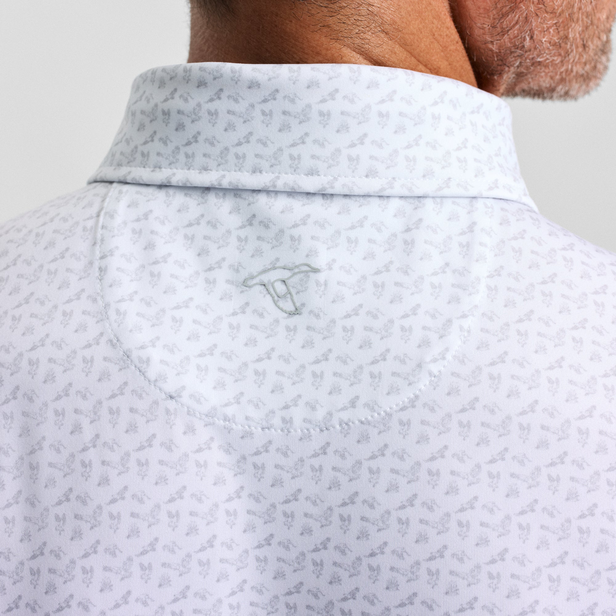 Glacial Birds of Prey Printed Performance Polo
