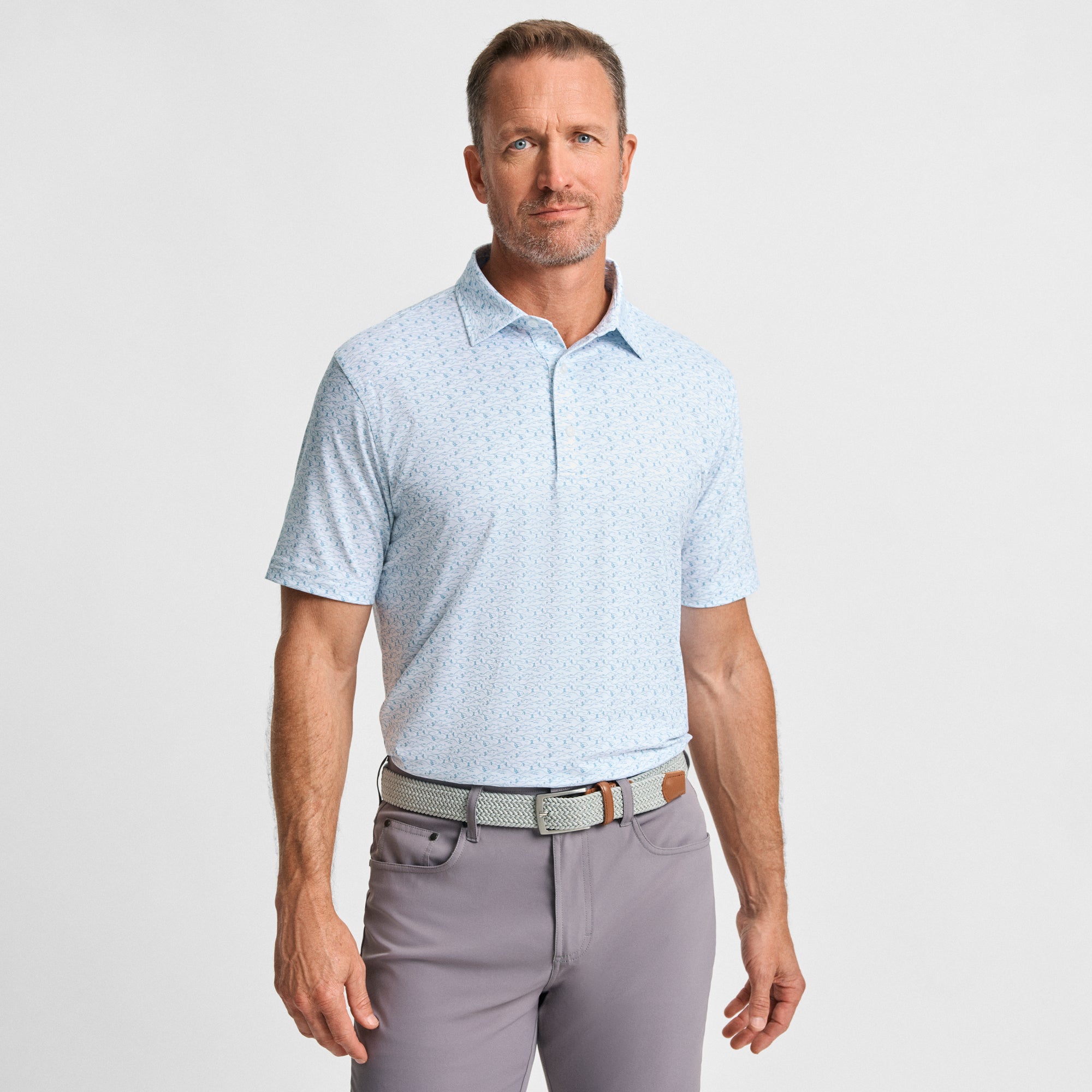 Downhill Delight Printed Performance Polo