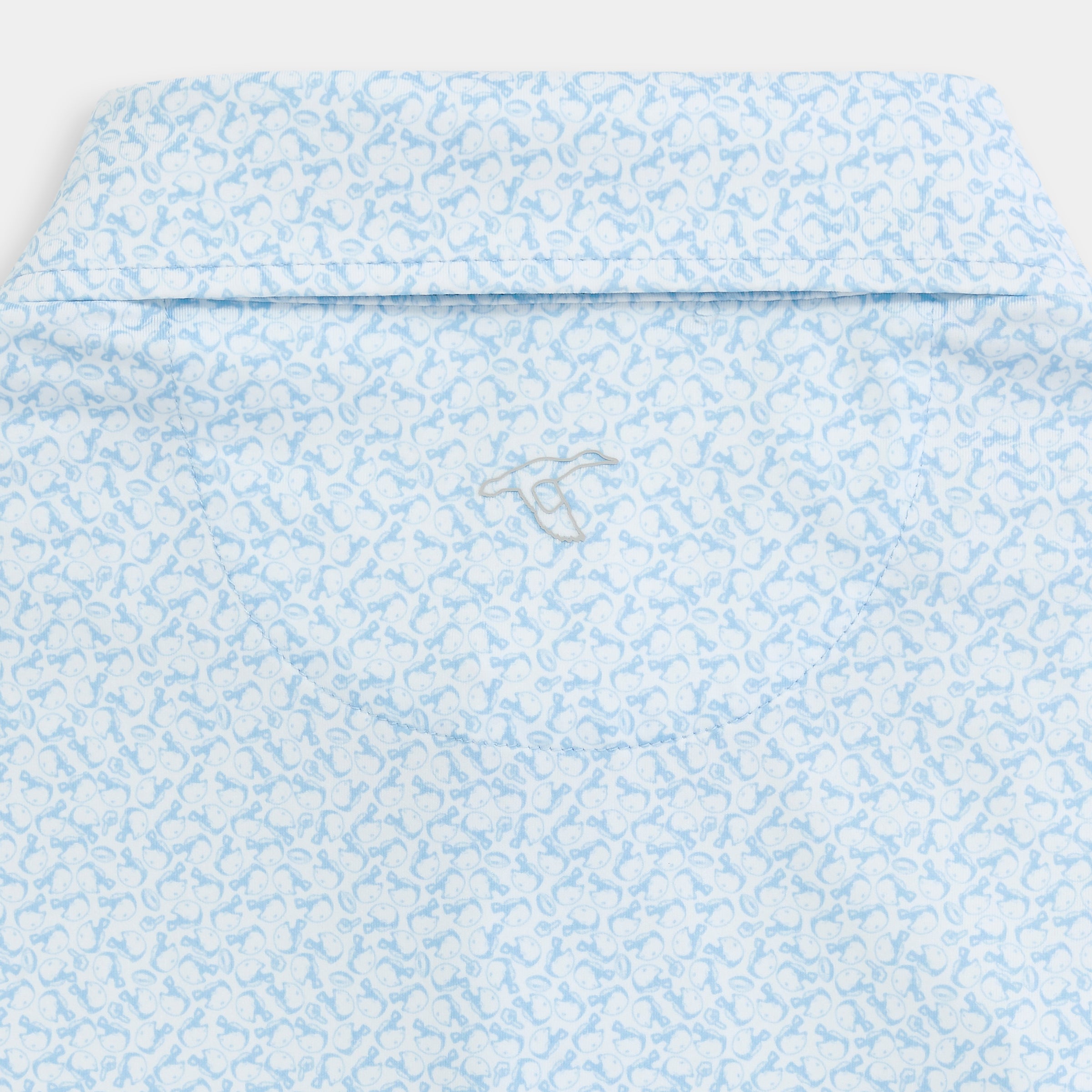 Heritage Blue Helmet Havoc Printed Performance Polo