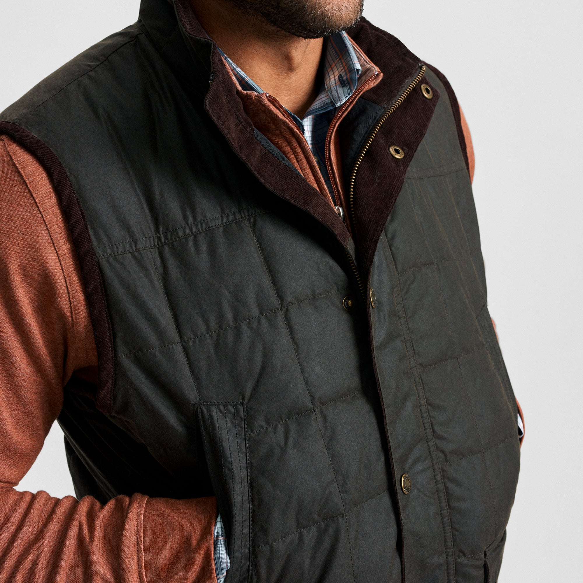 Merritt Waxed Cotton Vest