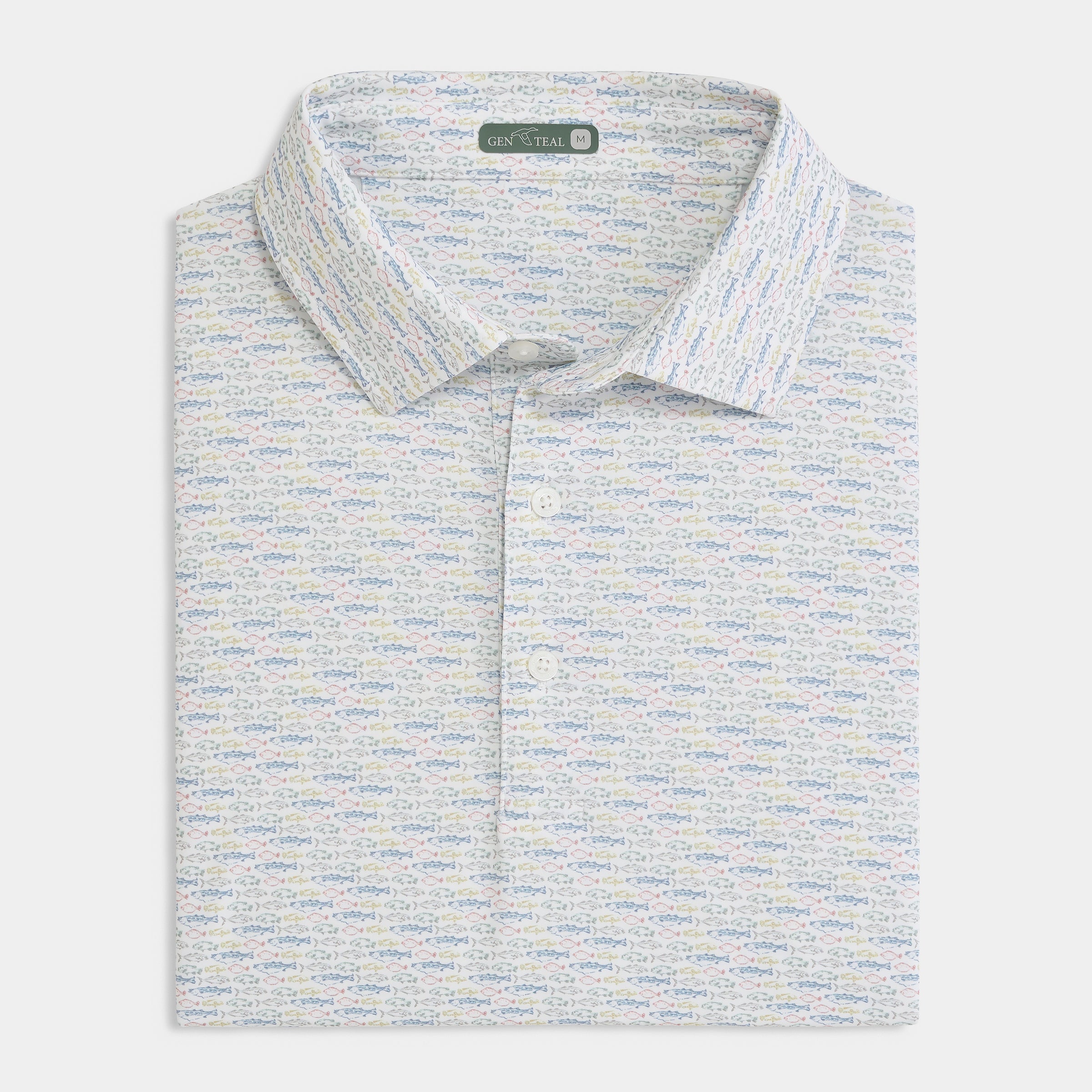 Shoreline Catch Printed Performance Polo