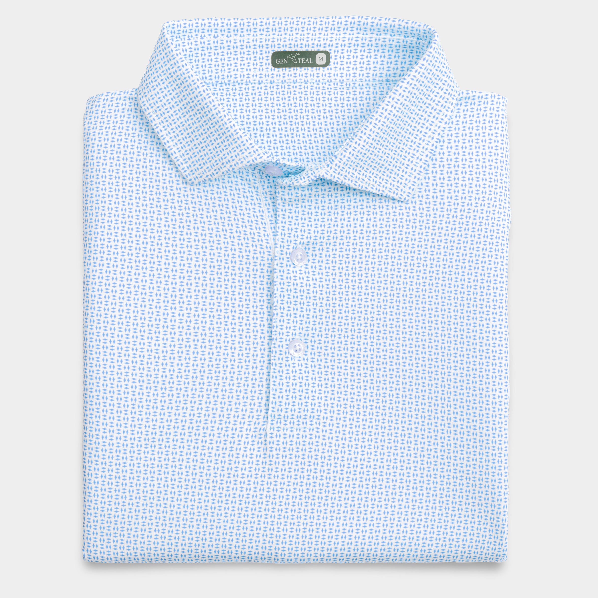Trellis Printed Performance Polo