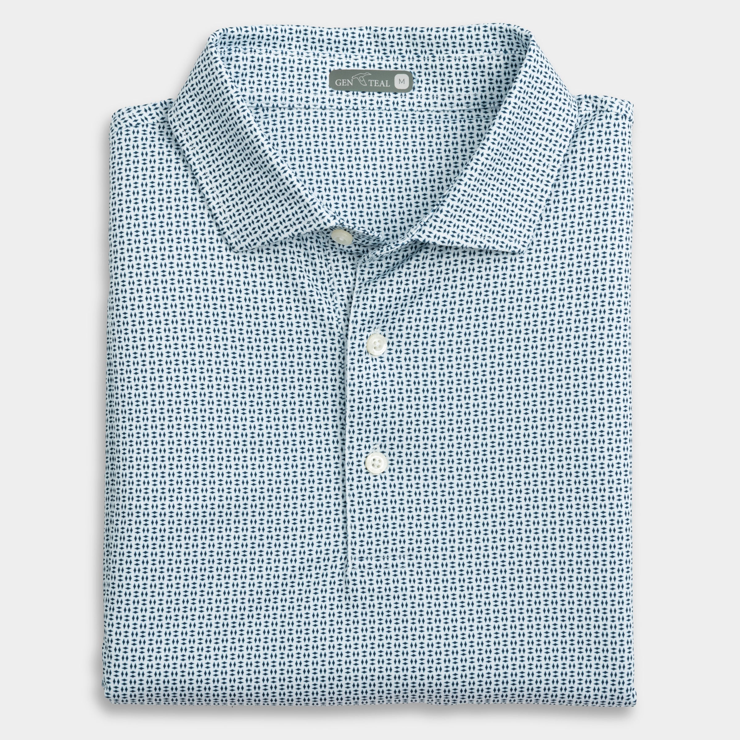 Trellis Printed Performance Polo
