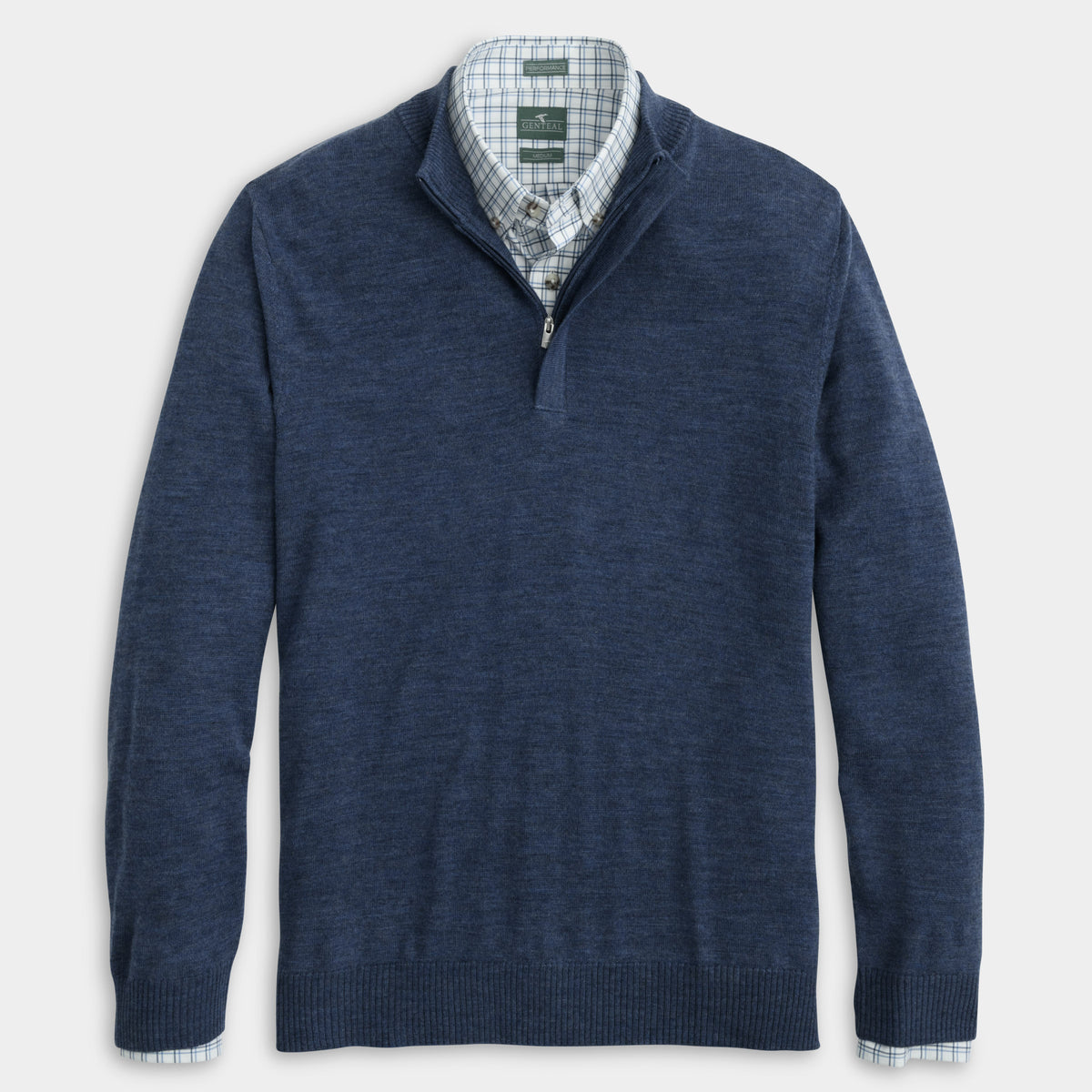 Vintage Indigo Regent Quarter-Zip Sweater