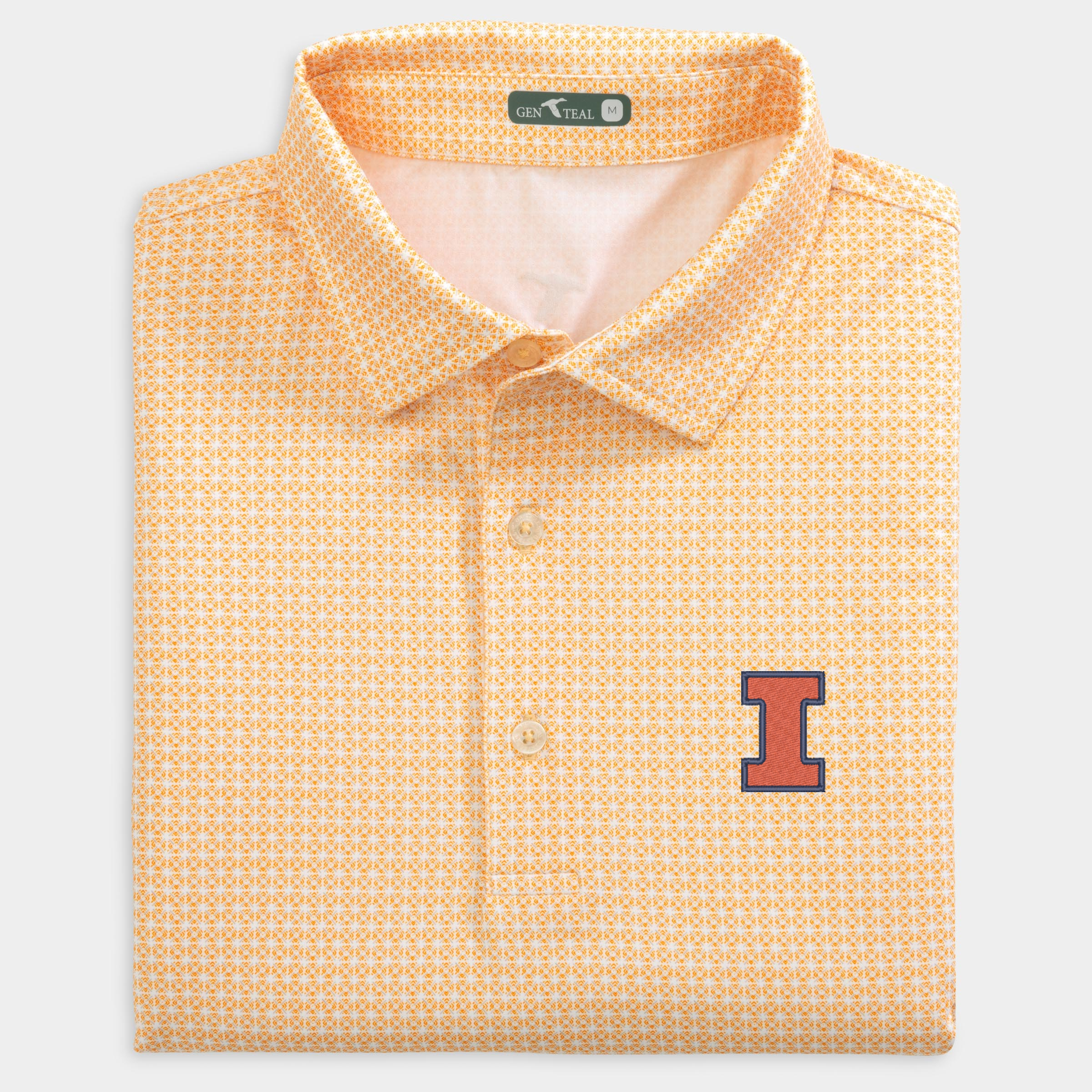 Illinois Tile Printed Performance Polo