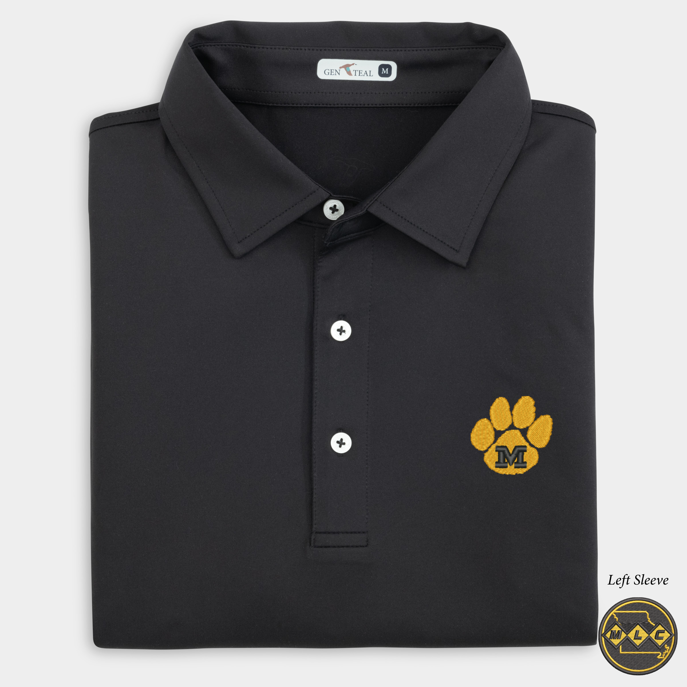 MLC Missouri Paw Solid Performance Polo