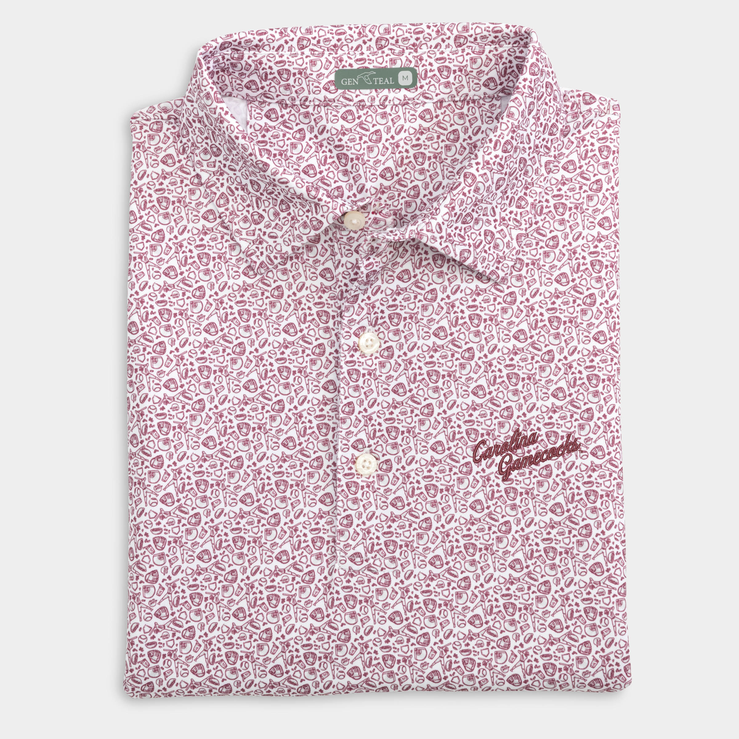 South Carolina Fastball Printed Performance Polo