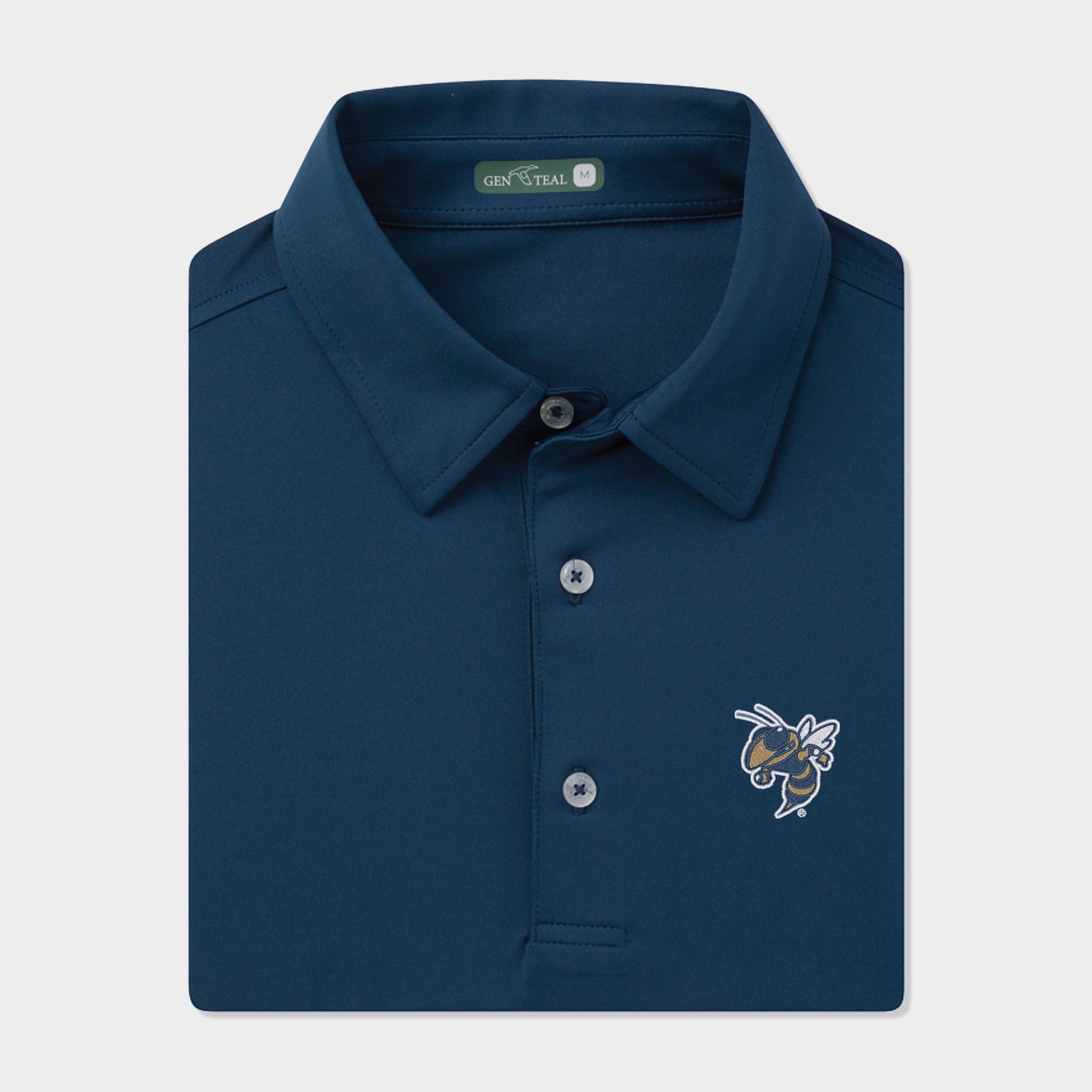 Georgia Tech Yellowjackets Solid Performance Polo