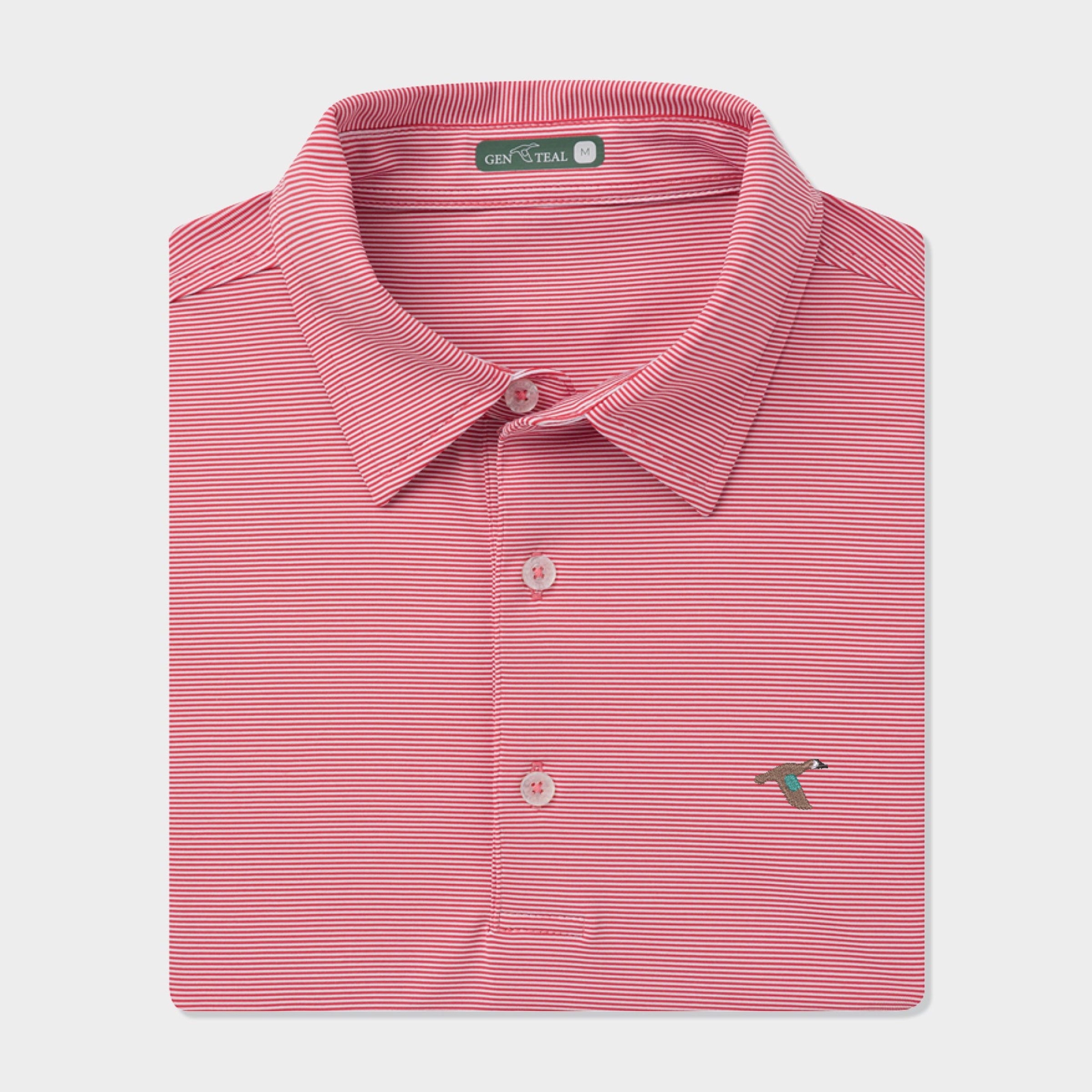 Club Pinstripe Signature Performance Polo