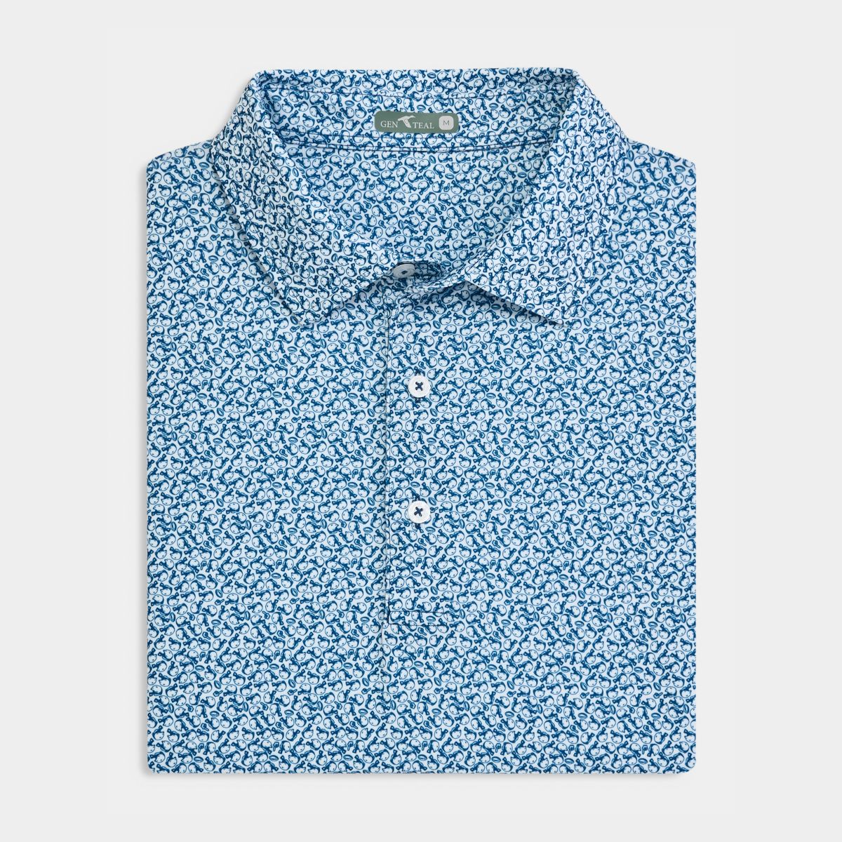 Navy Helmet Havoc Printed Performance Polo