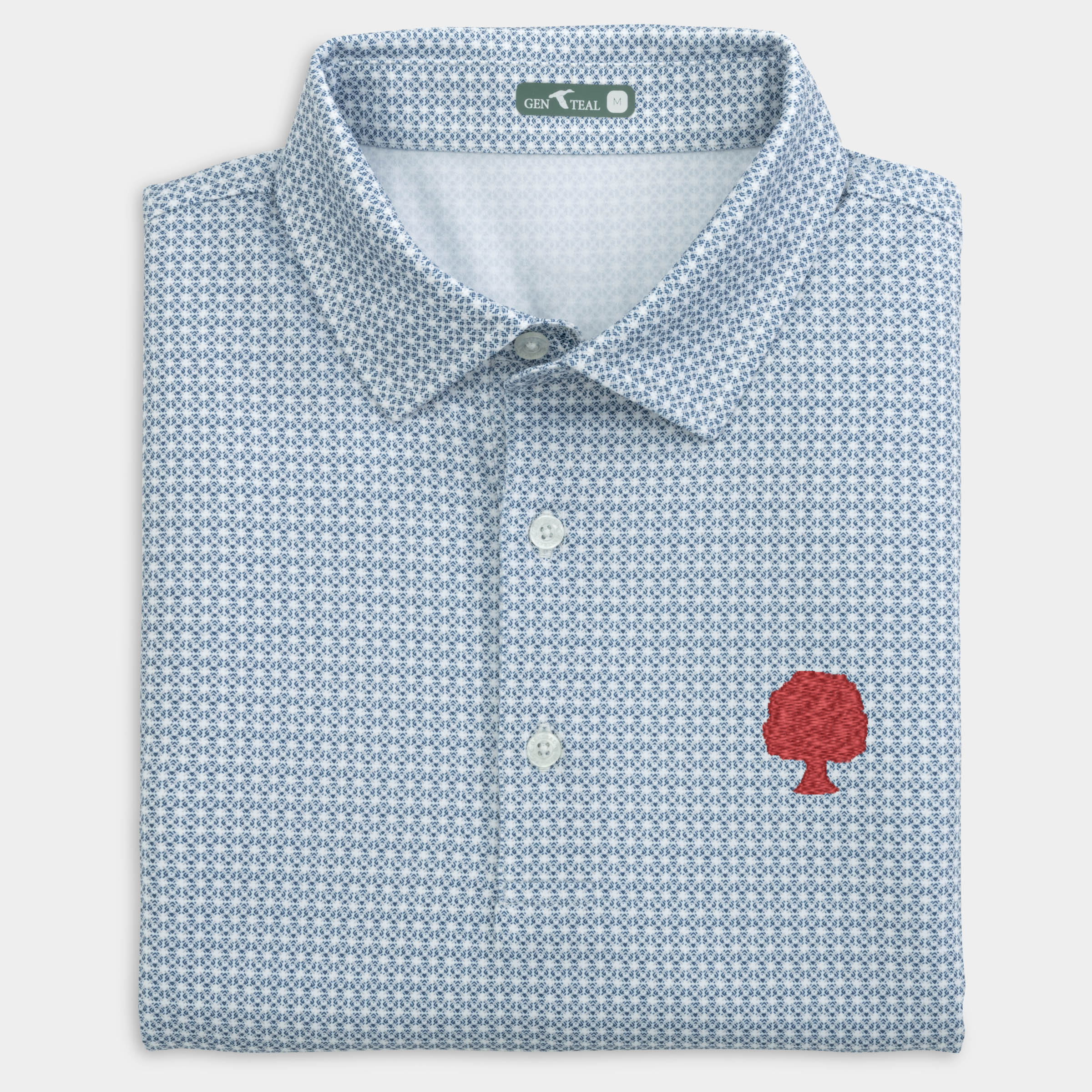 Grove Collective Tile Printed Performance Polo