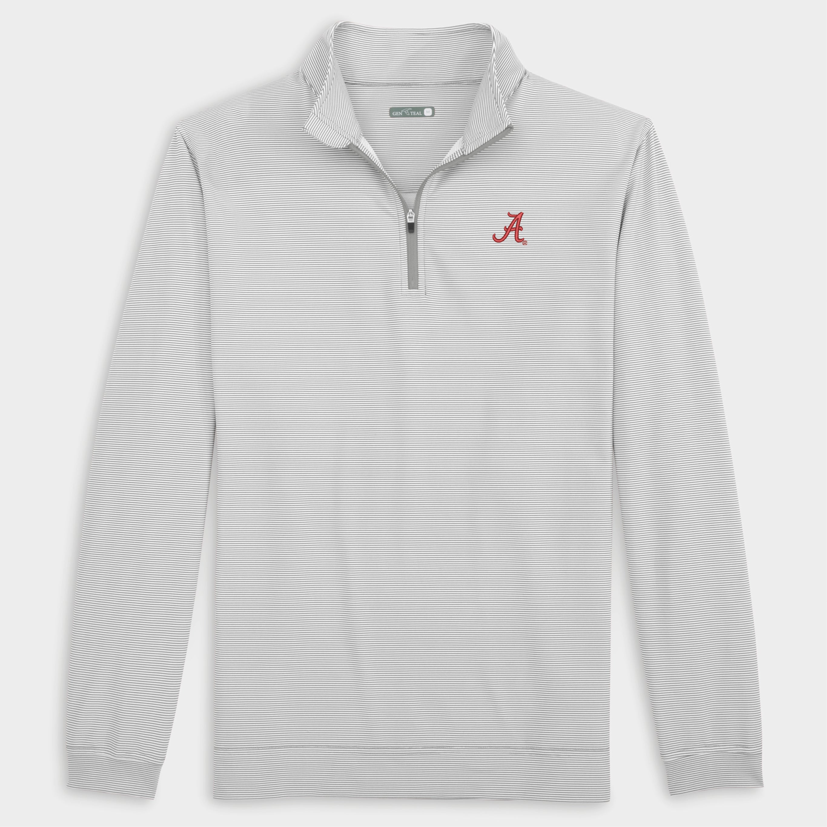 Alabama Pinstripe Venture Performance Quarter-Zip-GenTeal Apparel