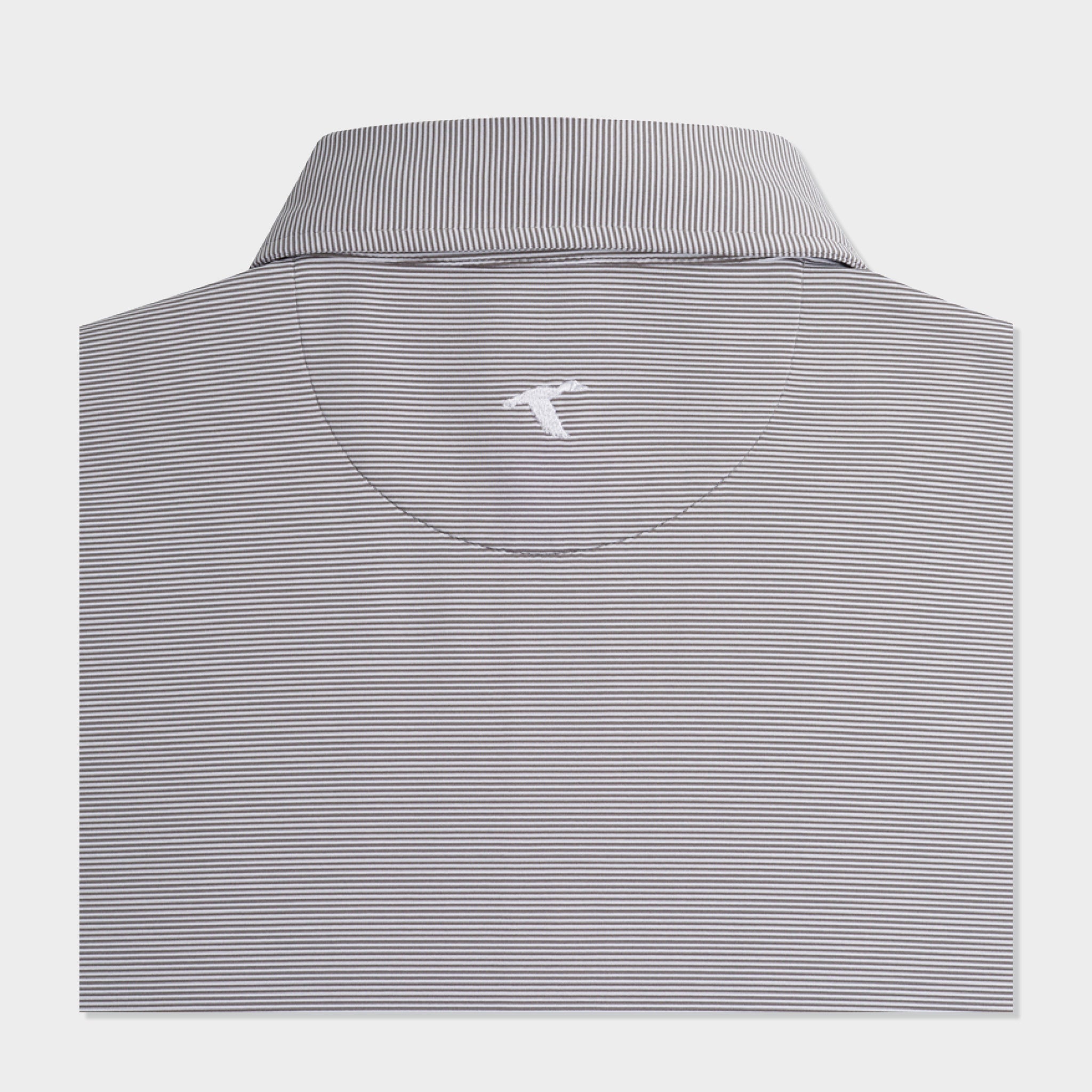 LSU Pinstripe Performance Polo-GenTeal Apparel