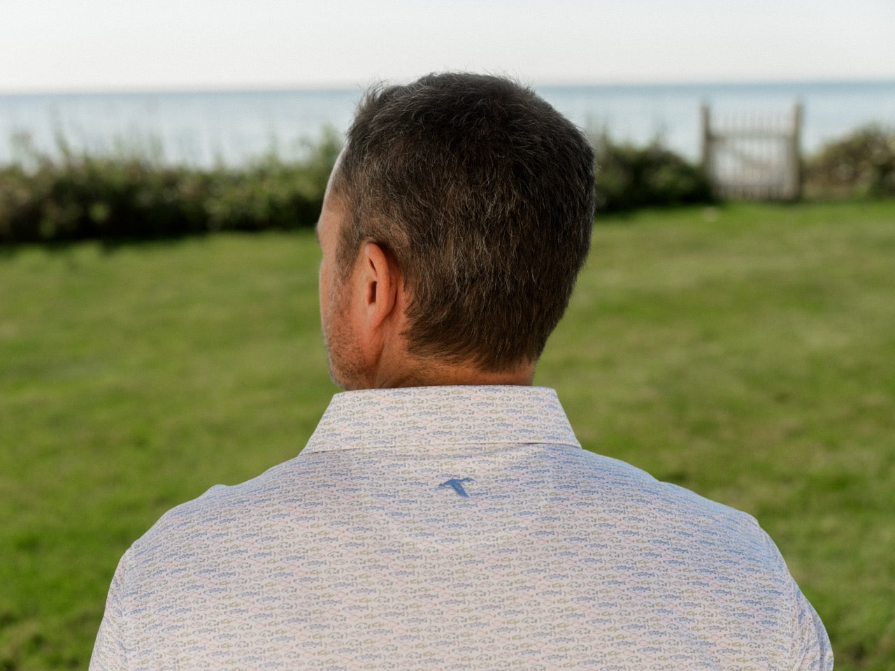 Shoreline Catch Printed Performance Polo