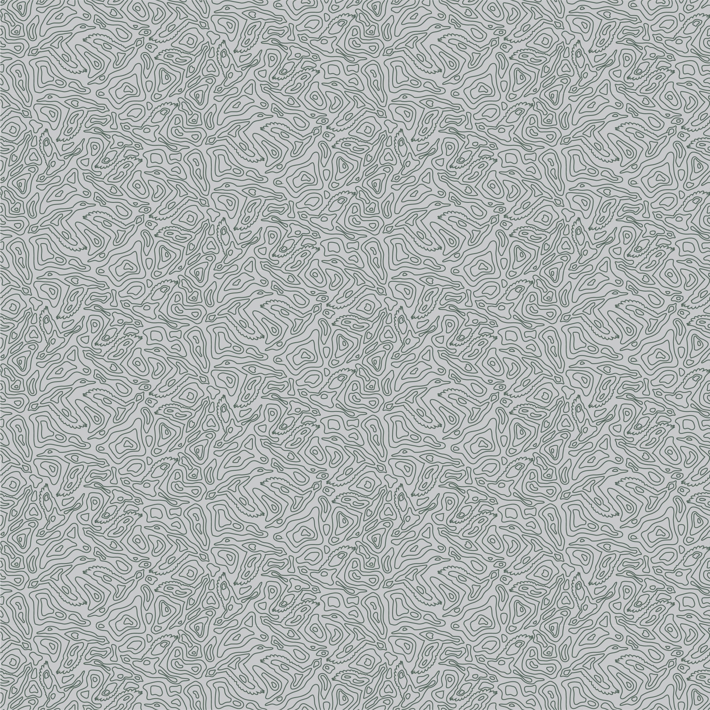 Duck Topo Print by GenTeal