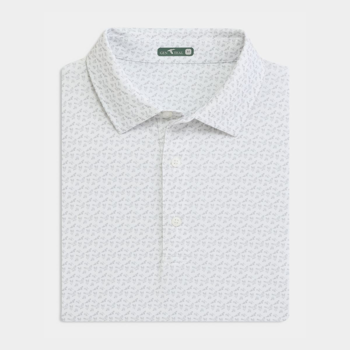 Glacial Birds of Prey Printed Performance Polo