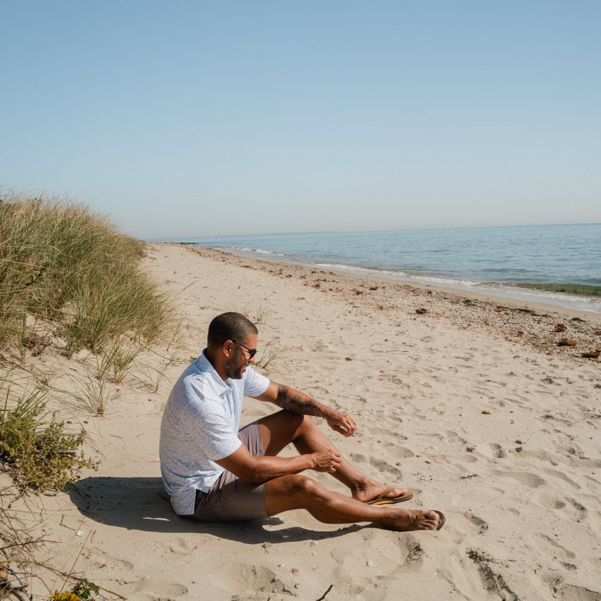 Off Shore Printed Performance Polo