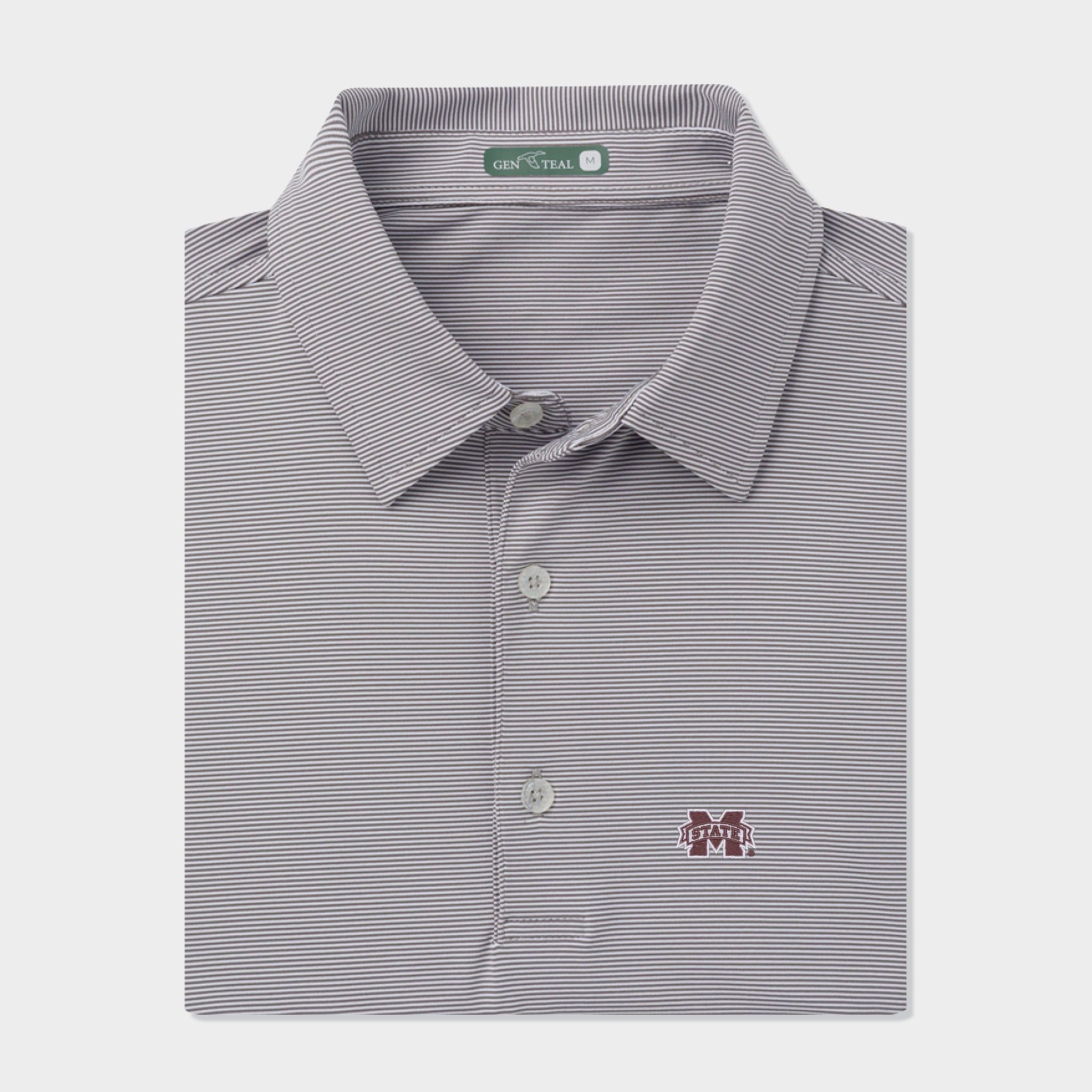Mississippi State Pinstripe Performance Polo