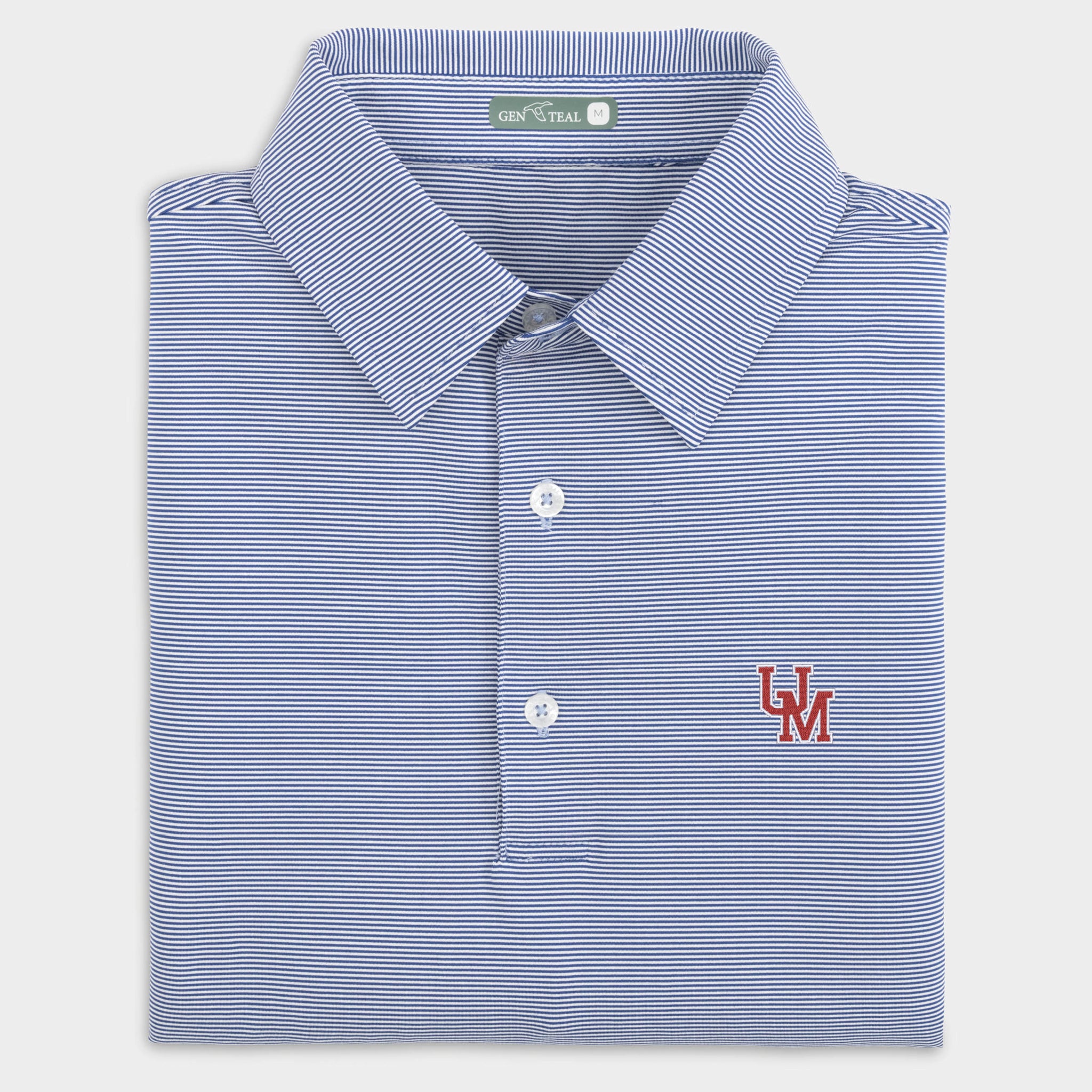 Sunday Ole Miss Pinstripe Performance Polo
