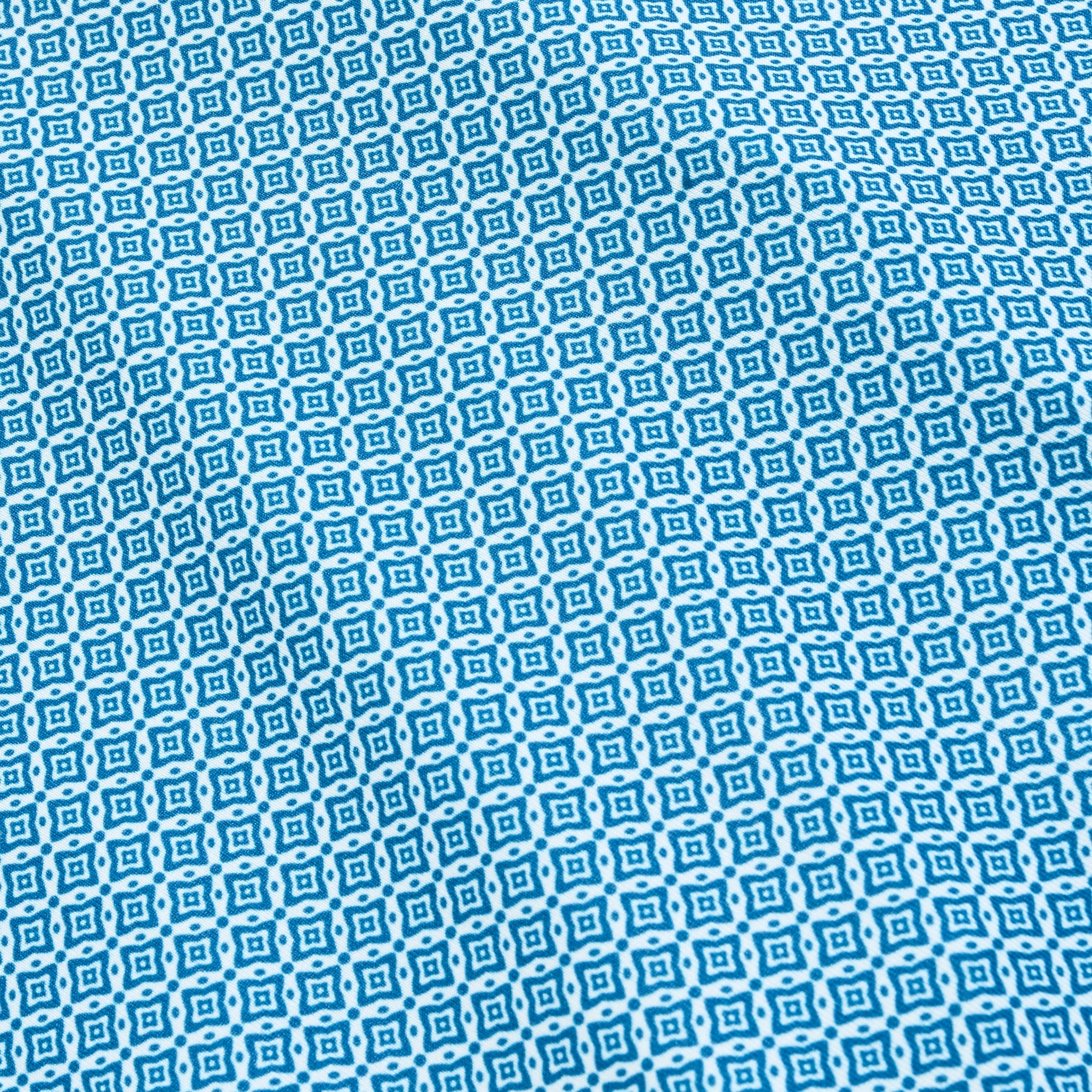 Navy Diamond Lattice Printed Performance Polo