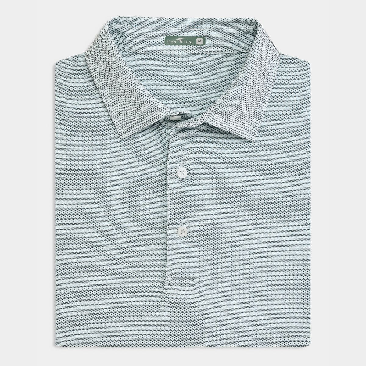 Brick Jacquard Polo