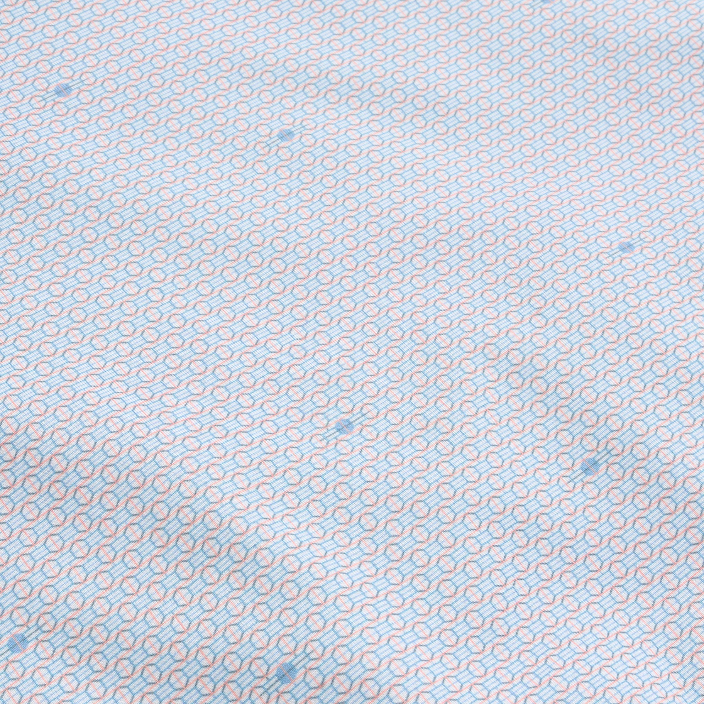 Gridline Printed Performance Polo