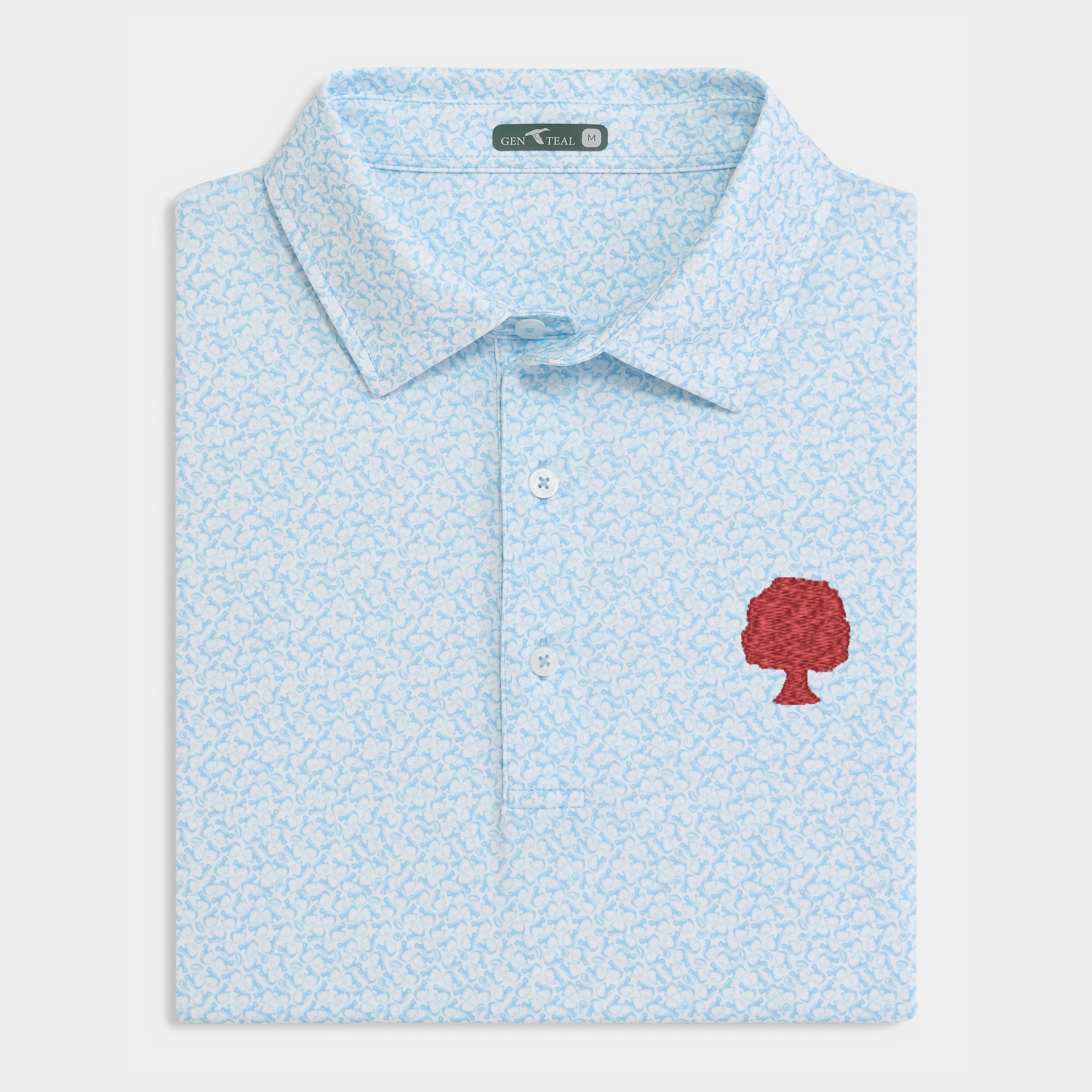 Grove Collective Helmet Havoc Printed Performance Polo