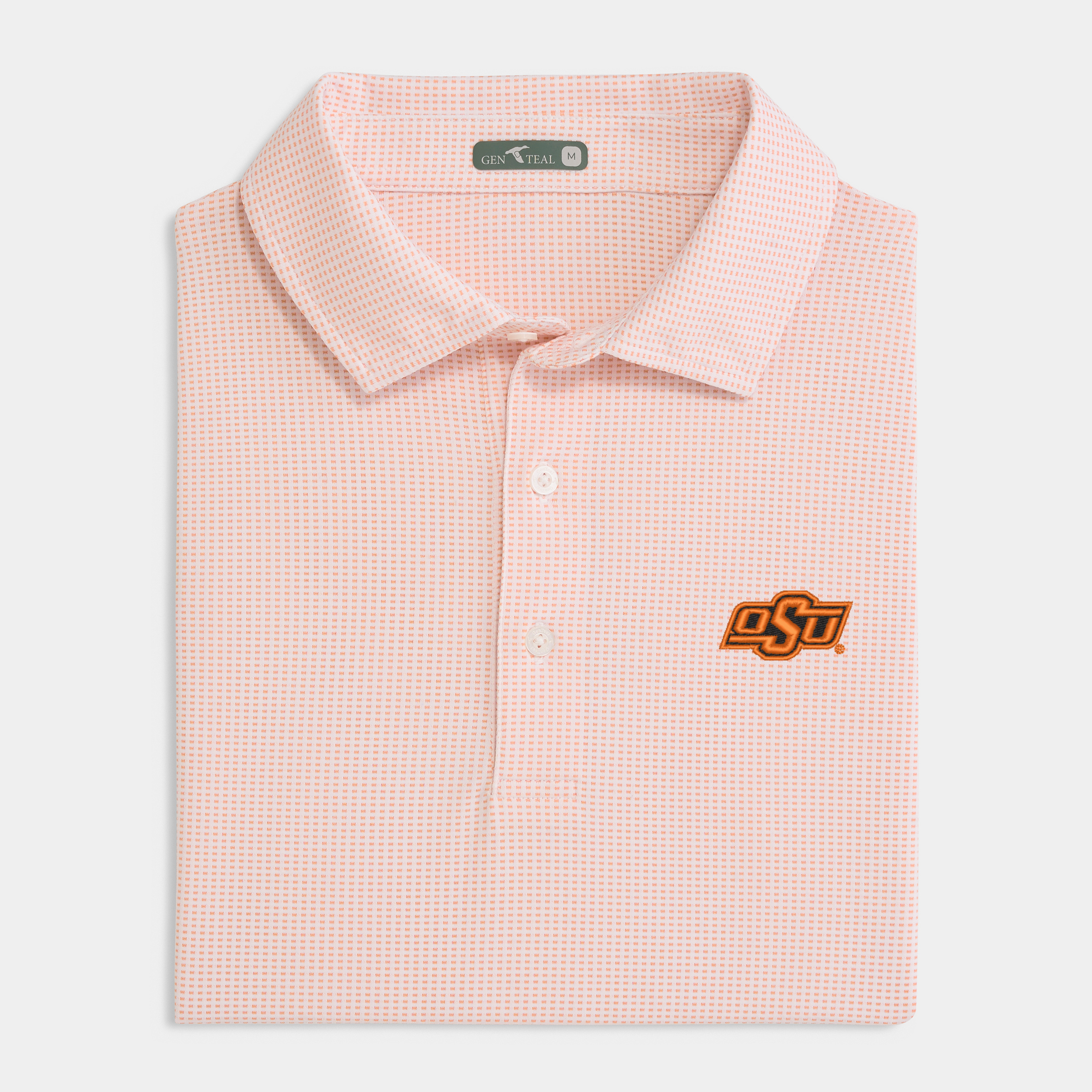 Oklahoma State Jacquard Performance Polo