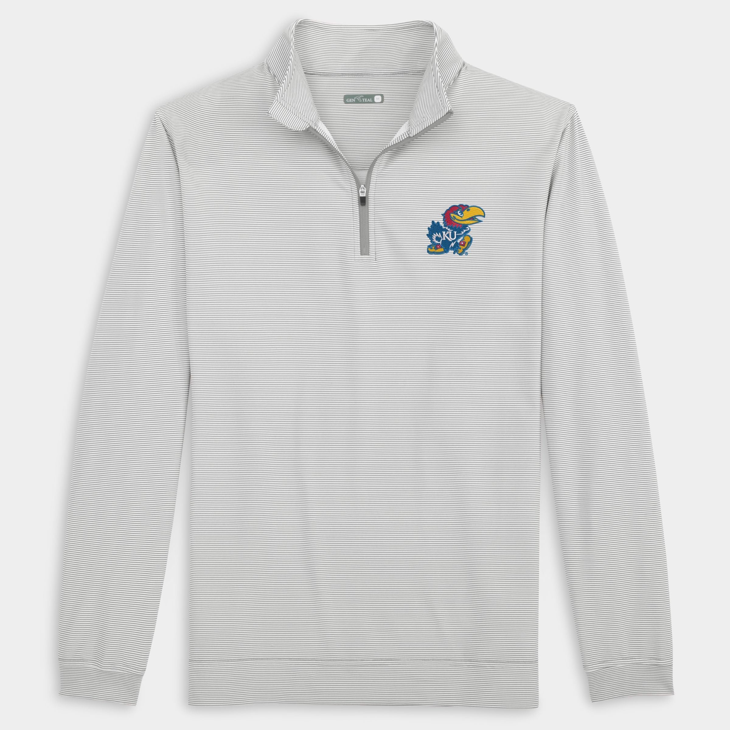 Kansas Pinstripe Venture Performance Quarter-Zip